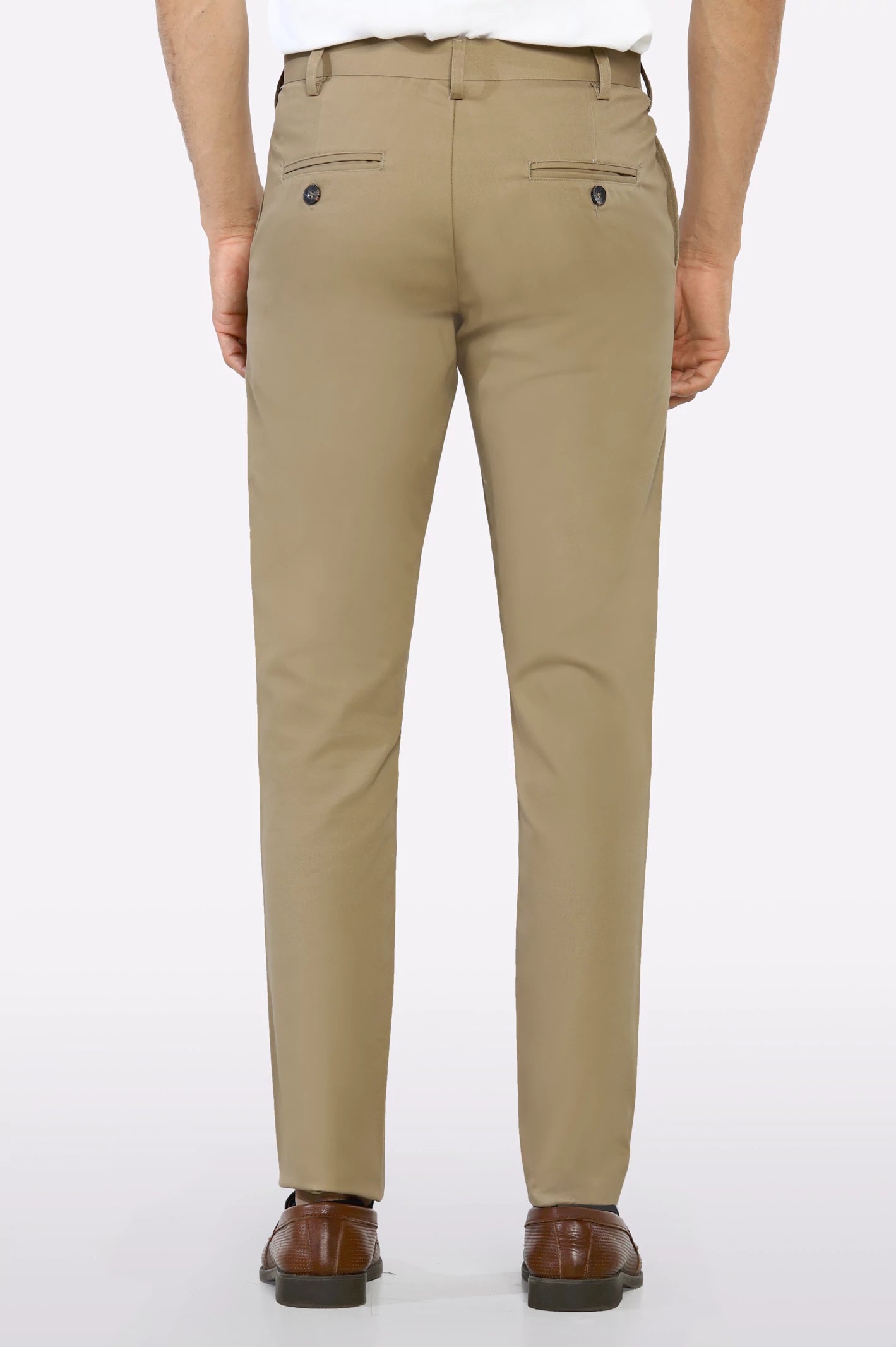 Khaki Smart Fit Cotton Chino - Image 3