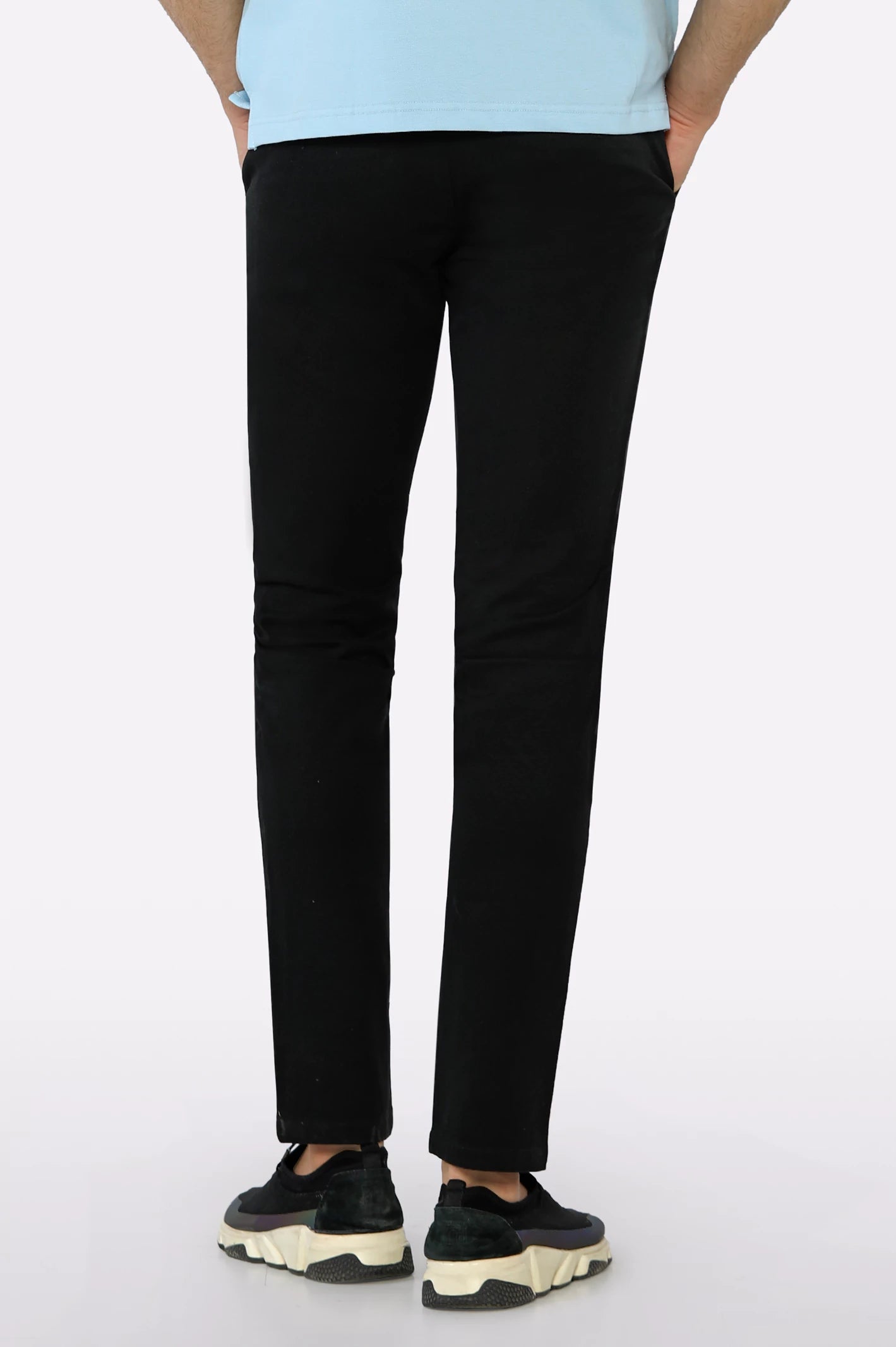 Black Smart Fit Cotton Chino - Image 3