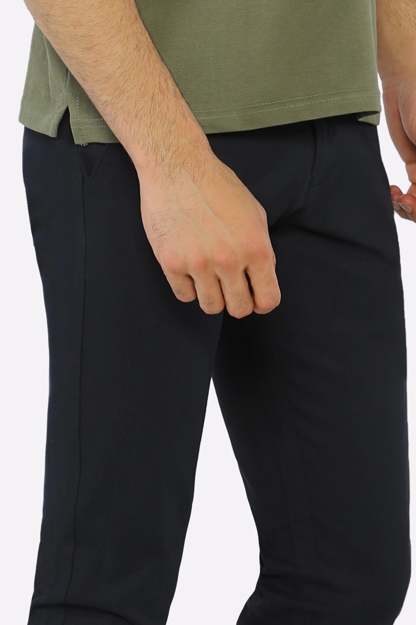 Navy Blue Smart Fit Cotton Chino - Image 2