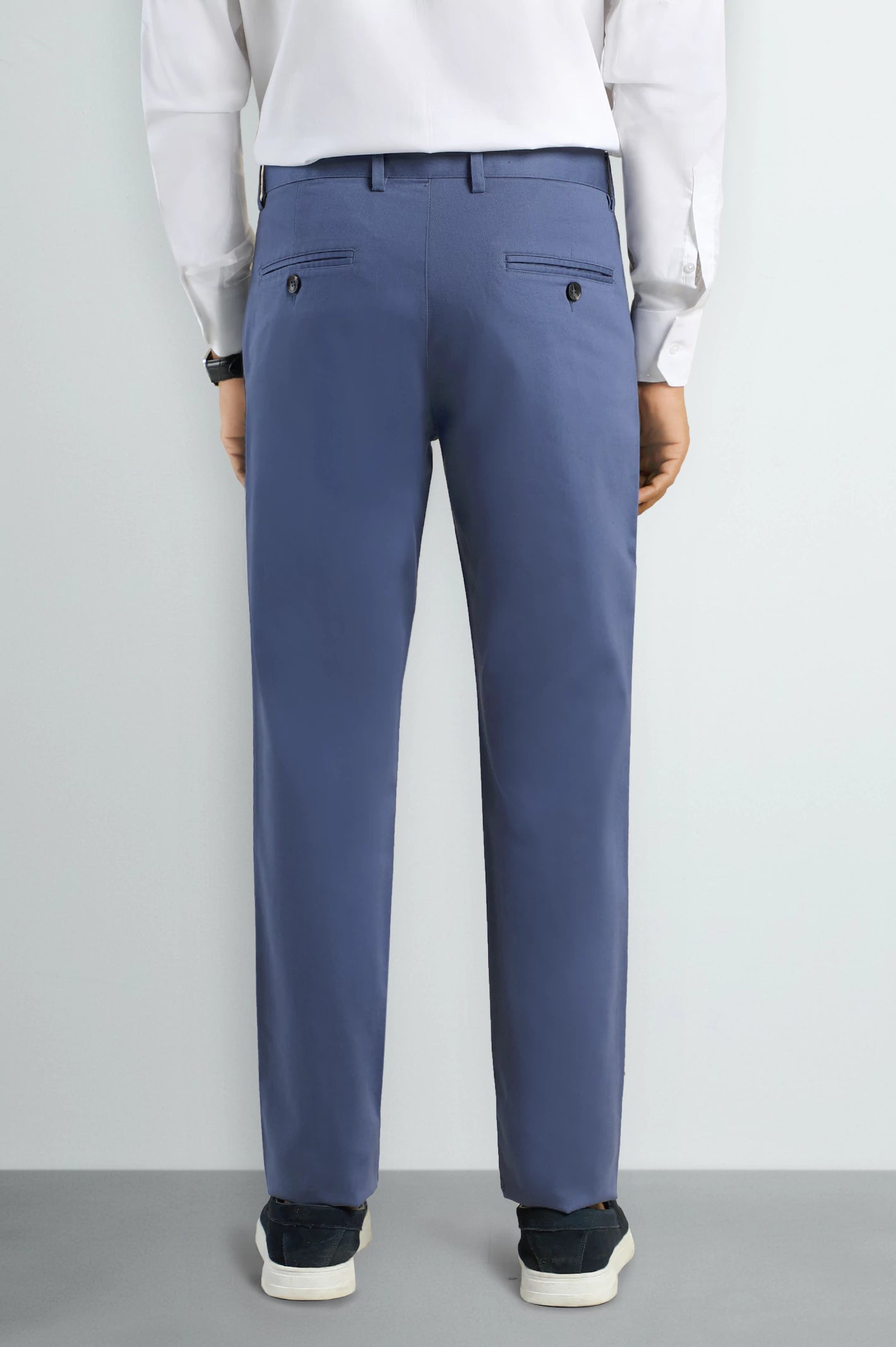 Blue Smart Fit Cotton Chino - Image 3