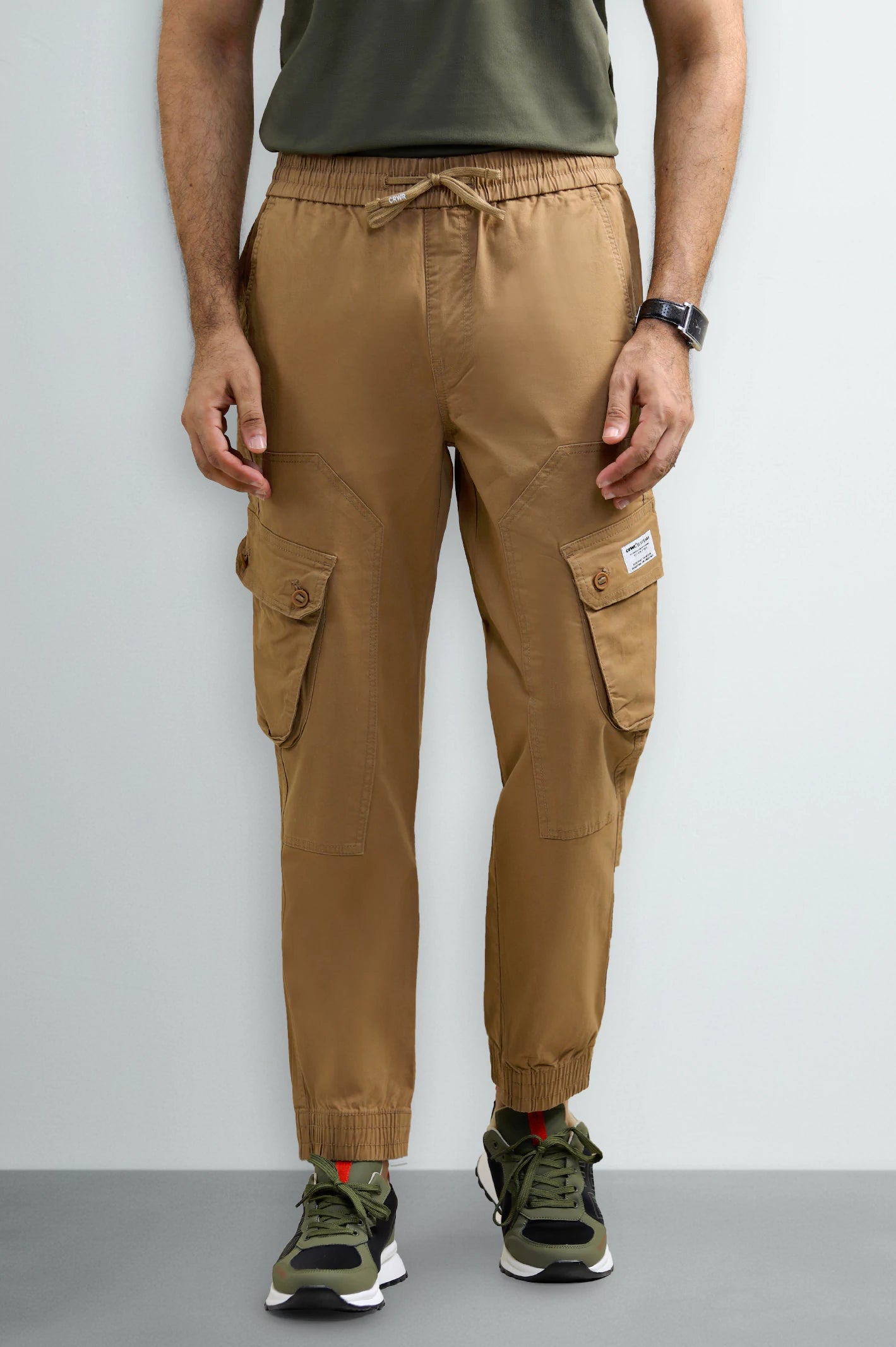 Khaki Smart Fit Cargo Pants