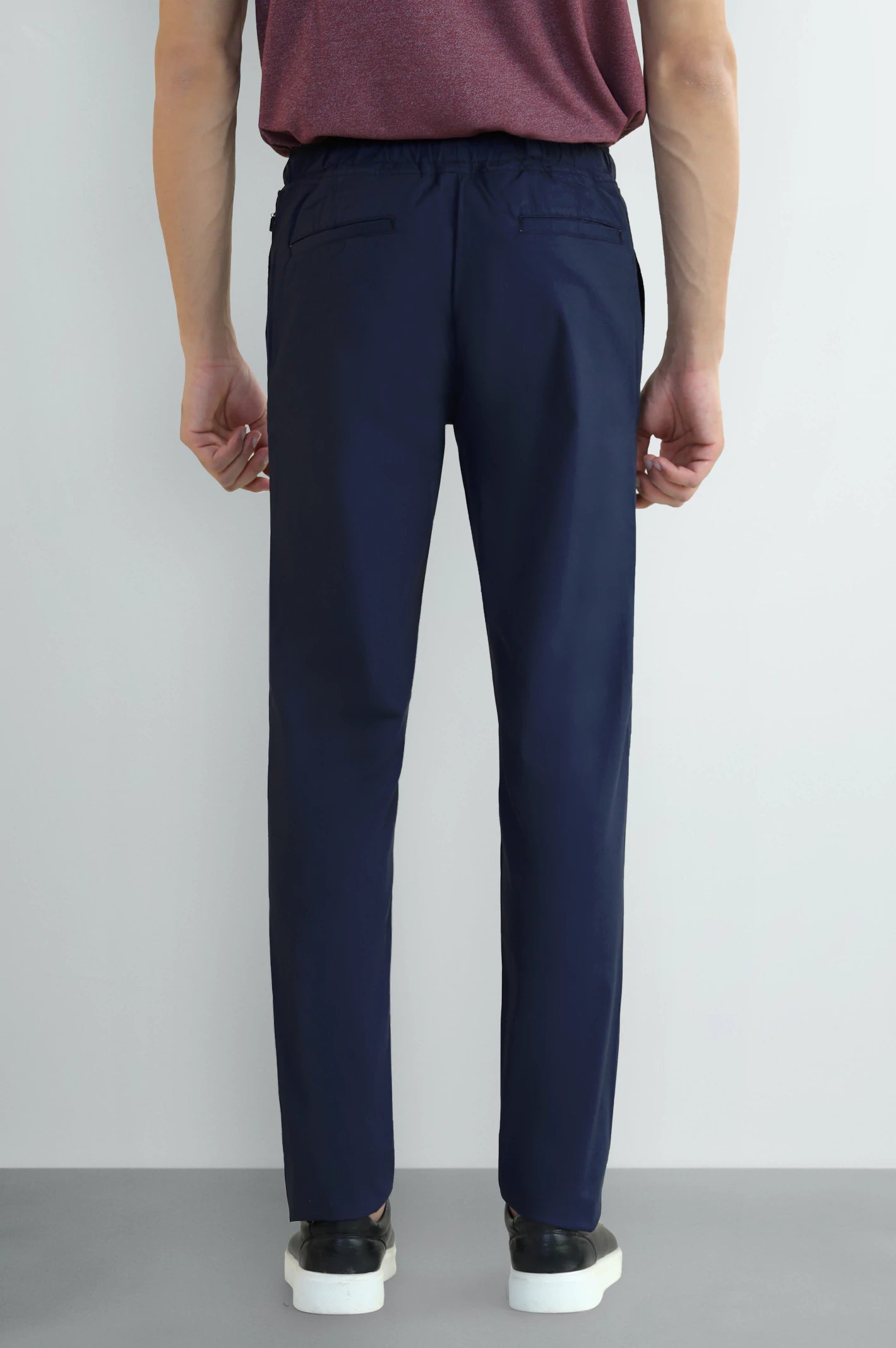 Navy Blue Smart Fit Cotton Chino - Image 3