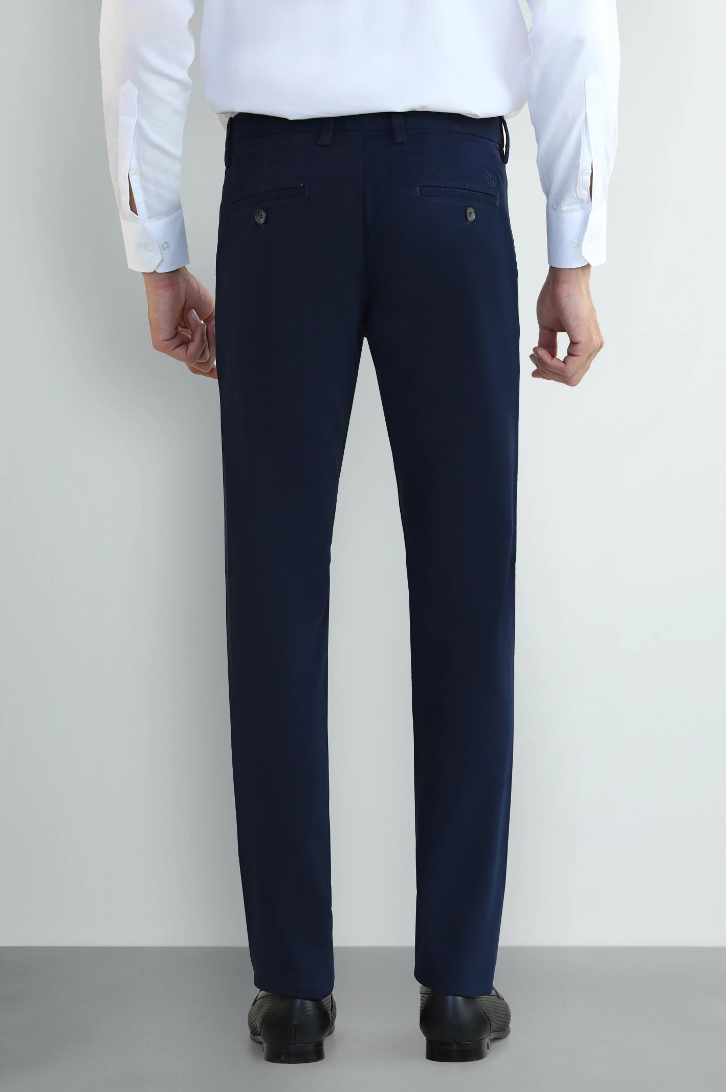 Royal Blue Smart Fit Cotton Chino - Image 3