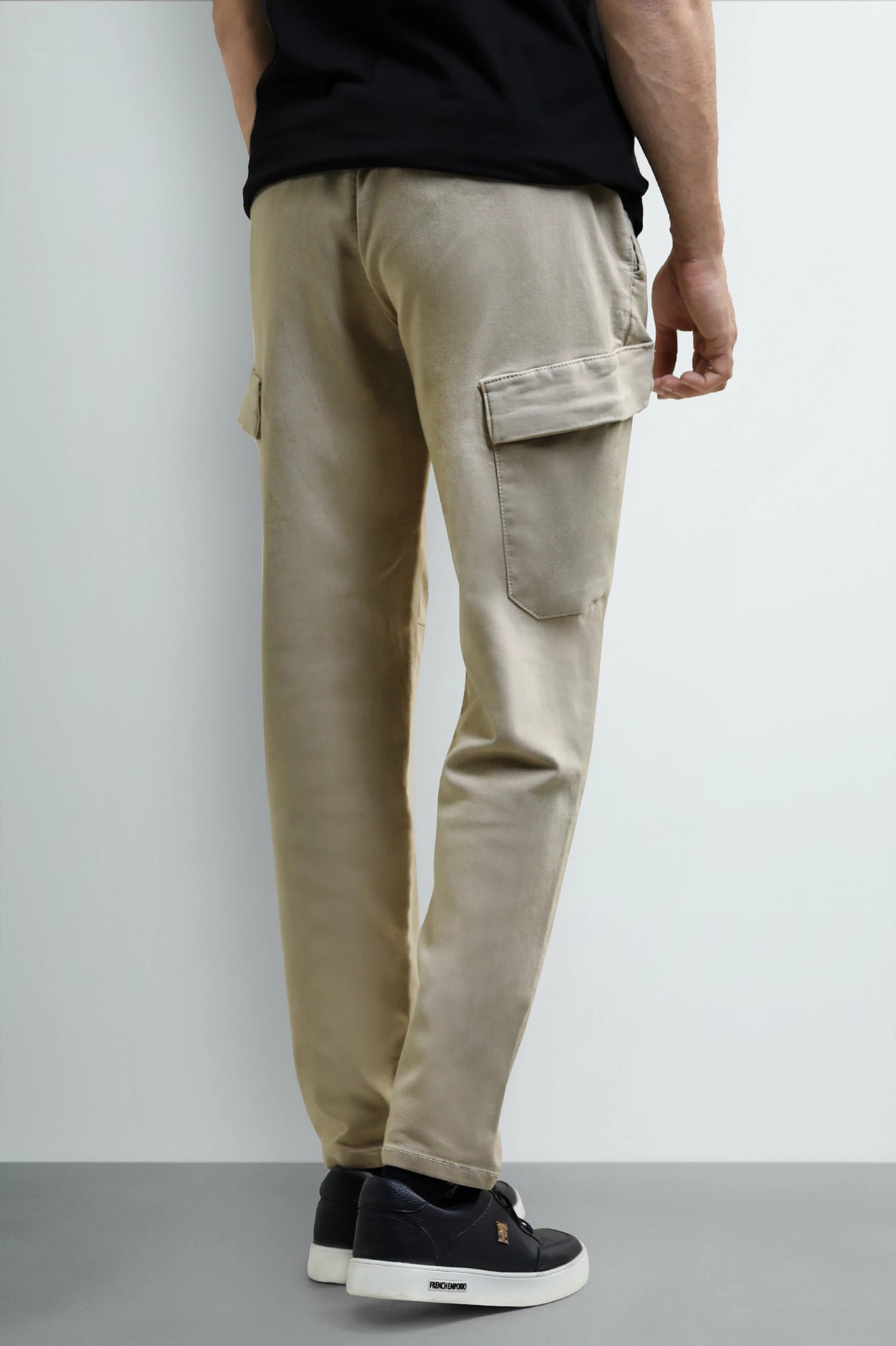 Beige Smart Fit Cargo Pants - Image 3