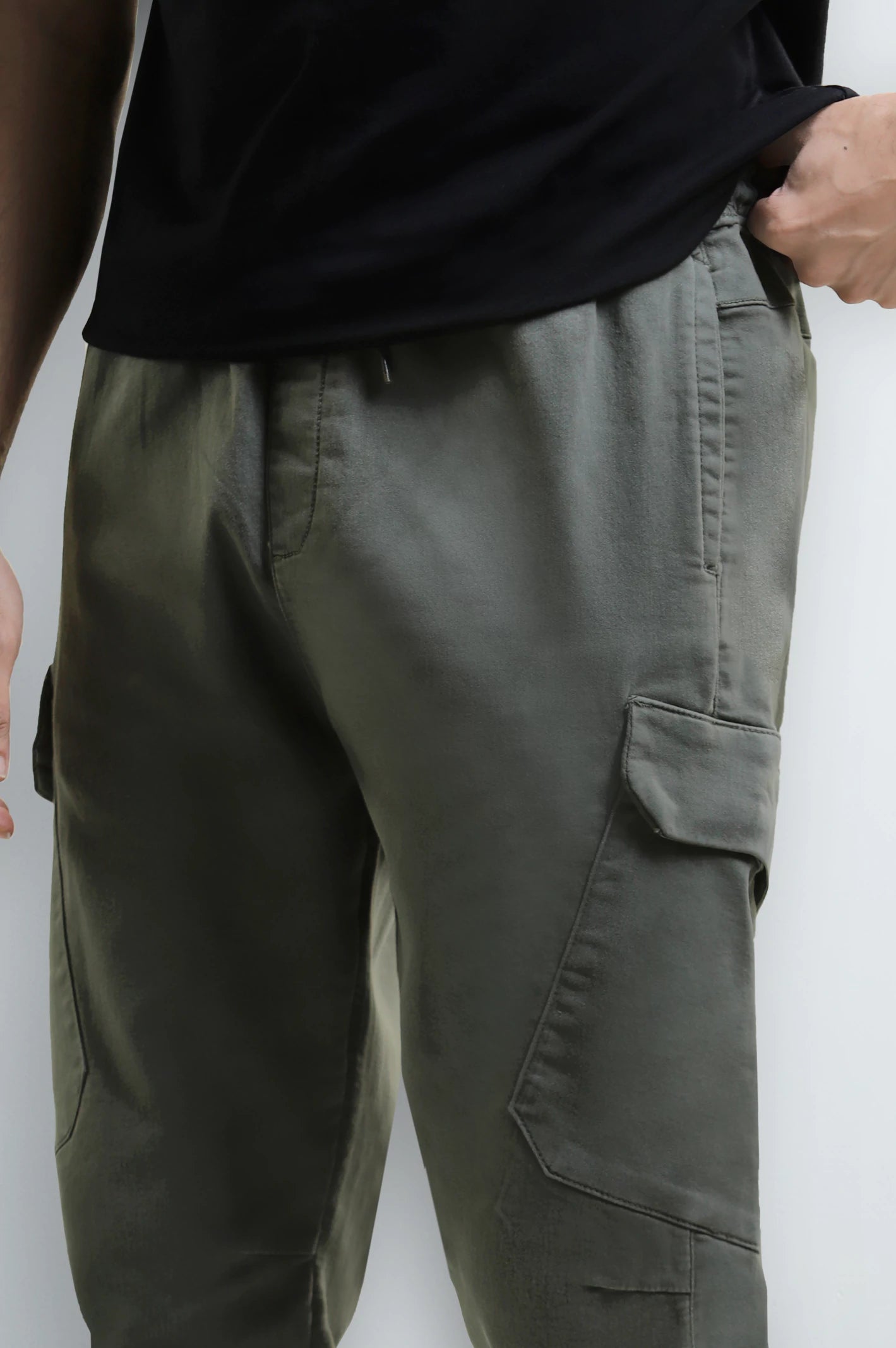 Olive Smart Fit Cargo Pants - Image 2