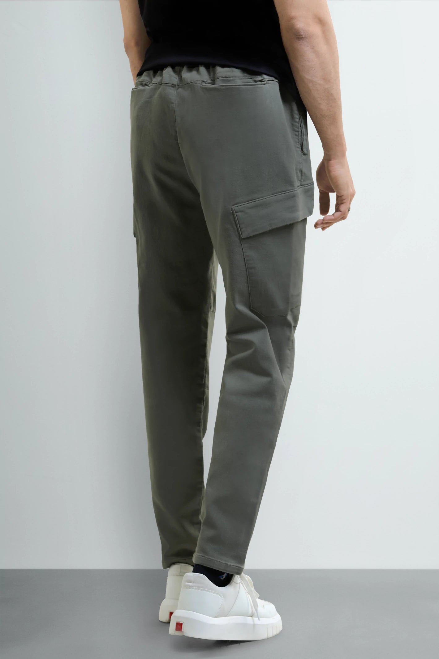 Olive Smart Fit Cargo Pants - Image 3