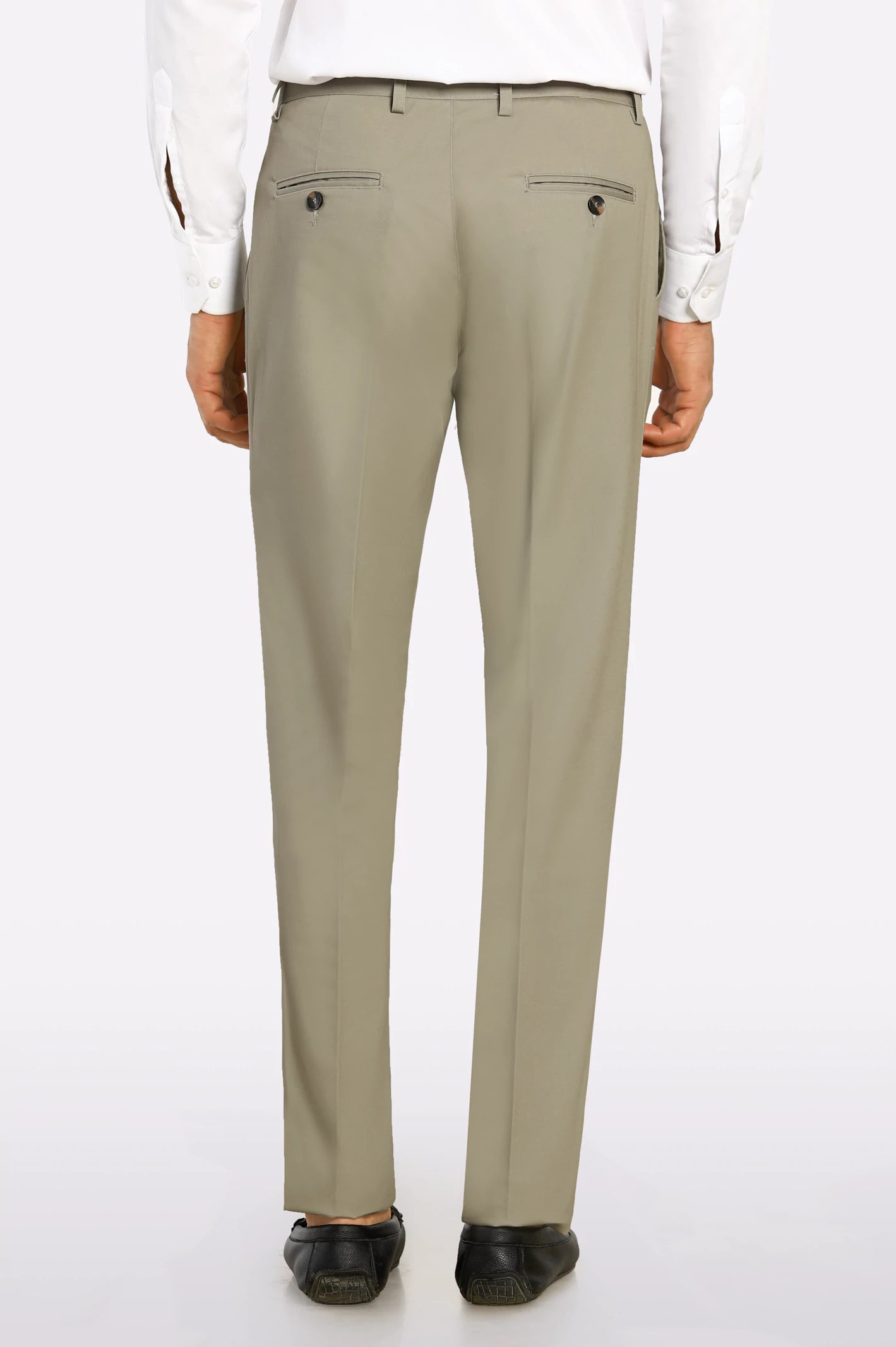 Sand Smart Fit Cotton Trouser - Image 3