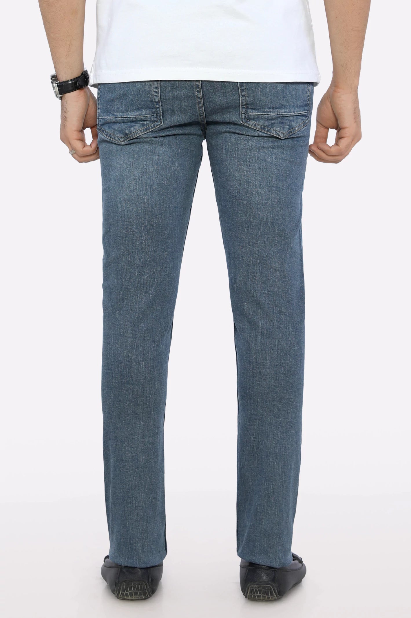 Light Blue Slim Fit Jeans - Image 3