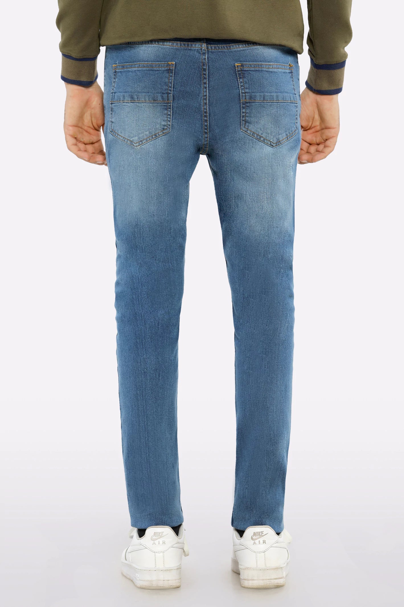Dark Blue Slim Fit Jeans - Image 3