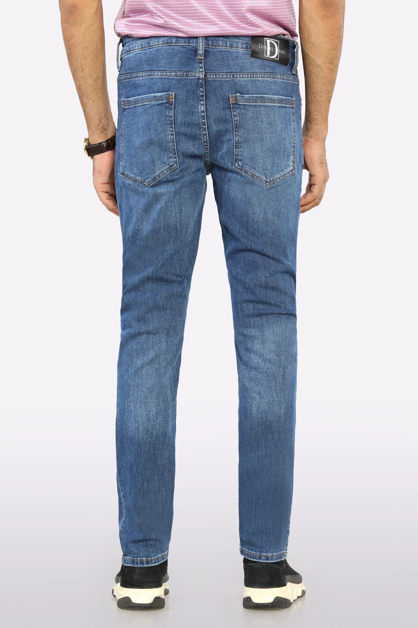 Medium Blue Modern Slim Fit Jeans - Image 3