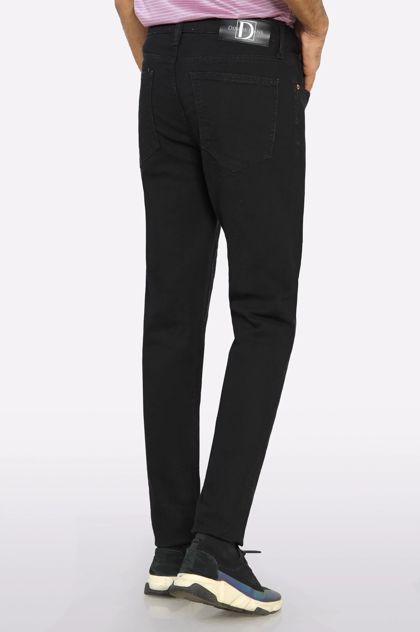 Black Modern Slim Fit Jeans - Image 3