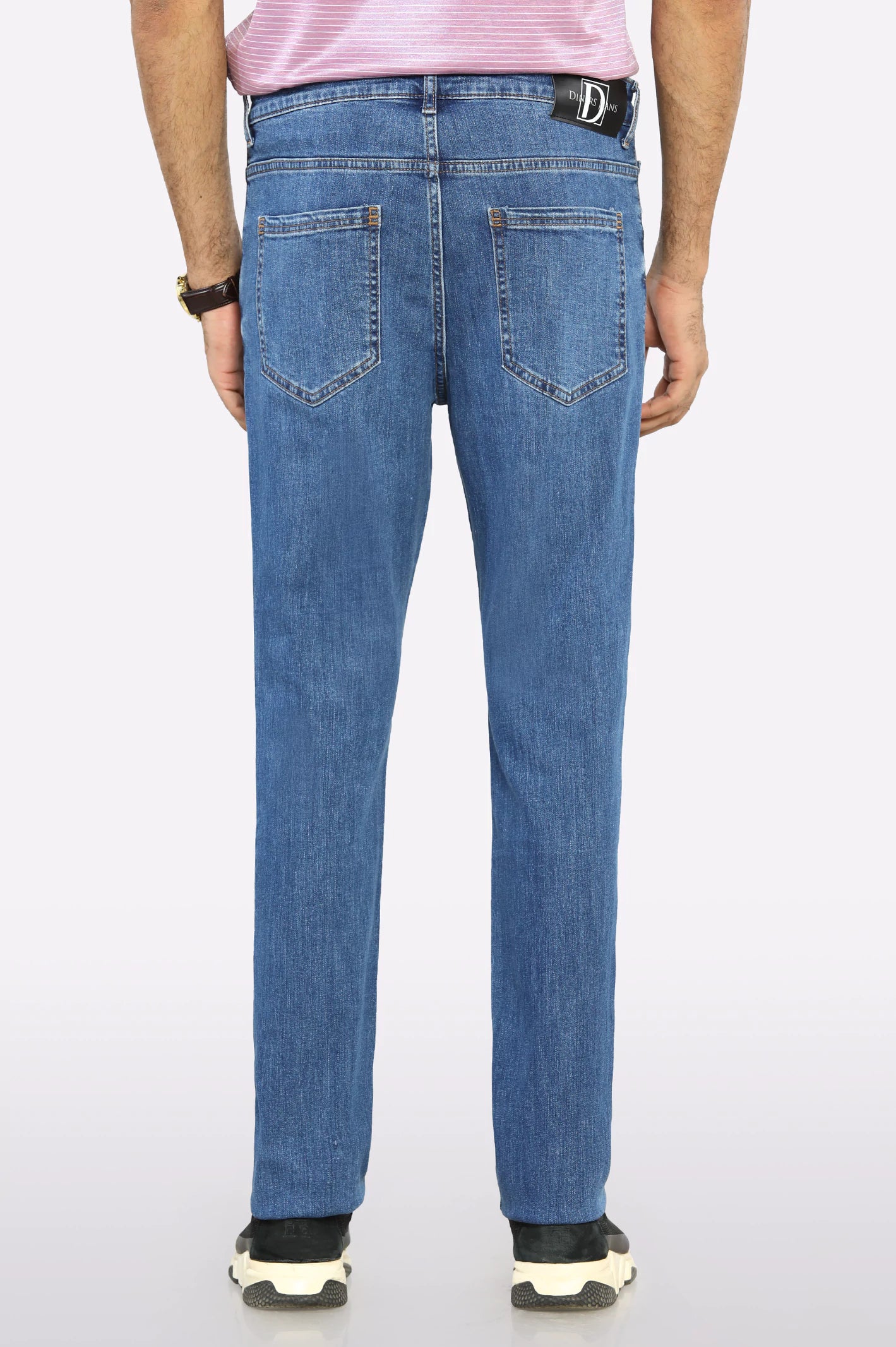 Light Blue Modern Slim Fit Jeans - Image 3