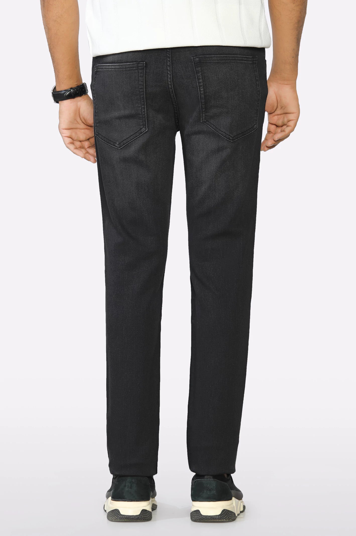 Grey Modern Slim Fit Jeans - Image 3