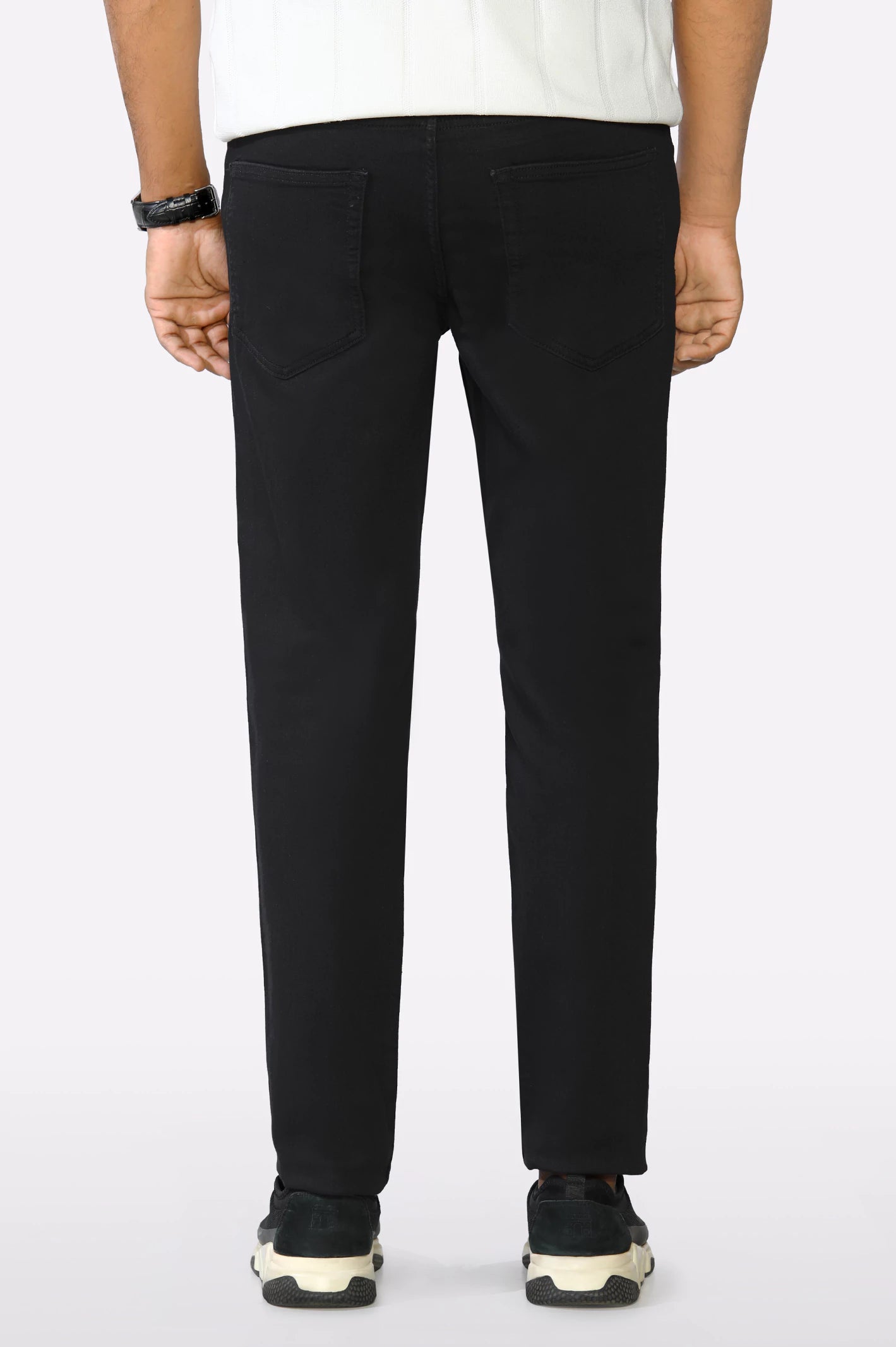 Black Modern Slim Fit Jeans - Image 3
