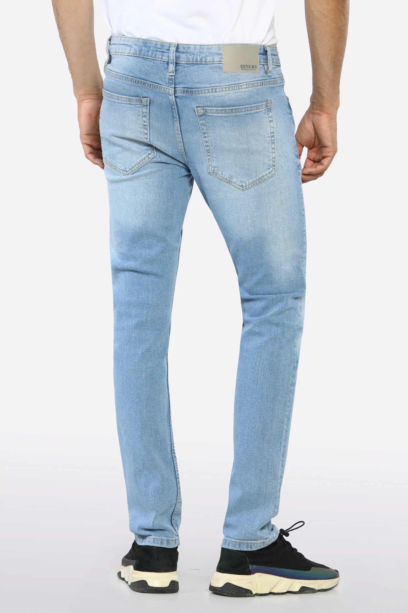 Light Blue Tailored Fit Jeans - Image 3