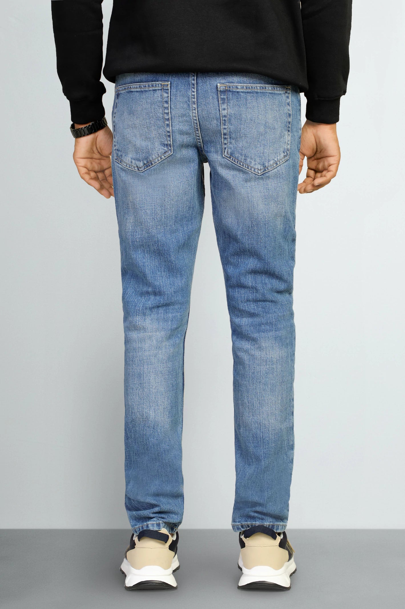 Medium Blue Modern Slim Fit Jeans - Image 3