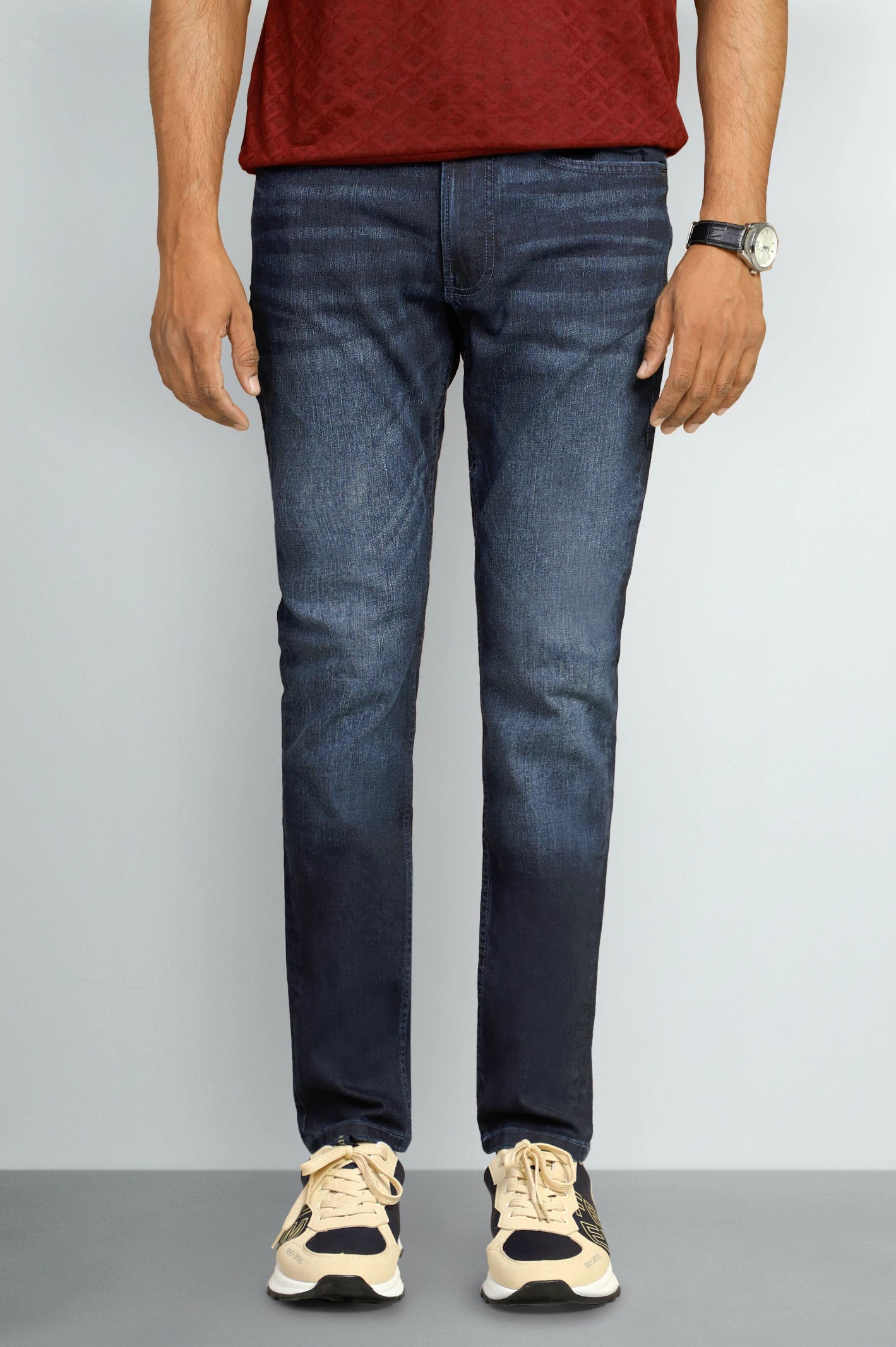 Blue Modern Slim Fit Jeans