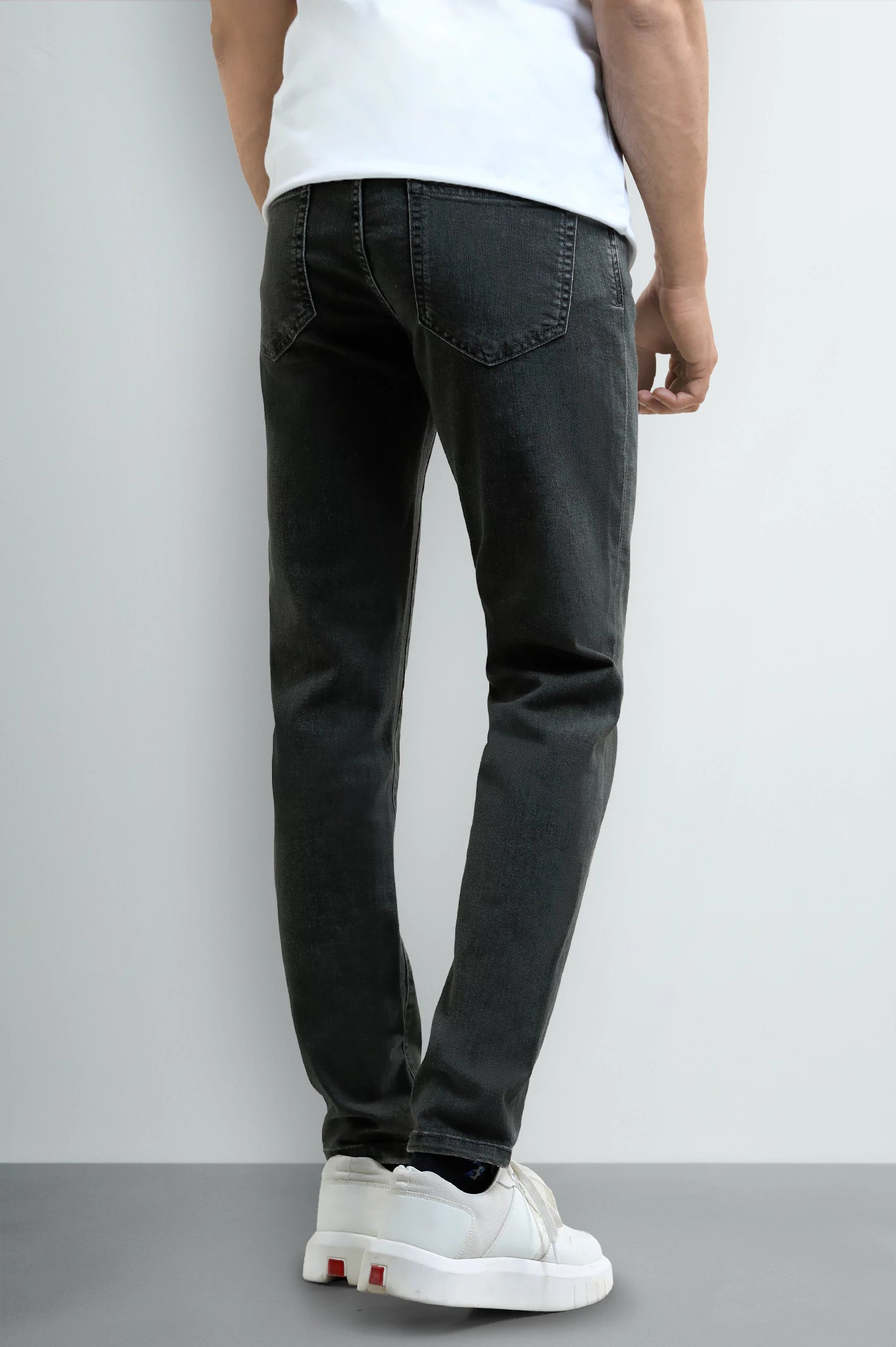 Olive Slim Fit Jeans - Image 3