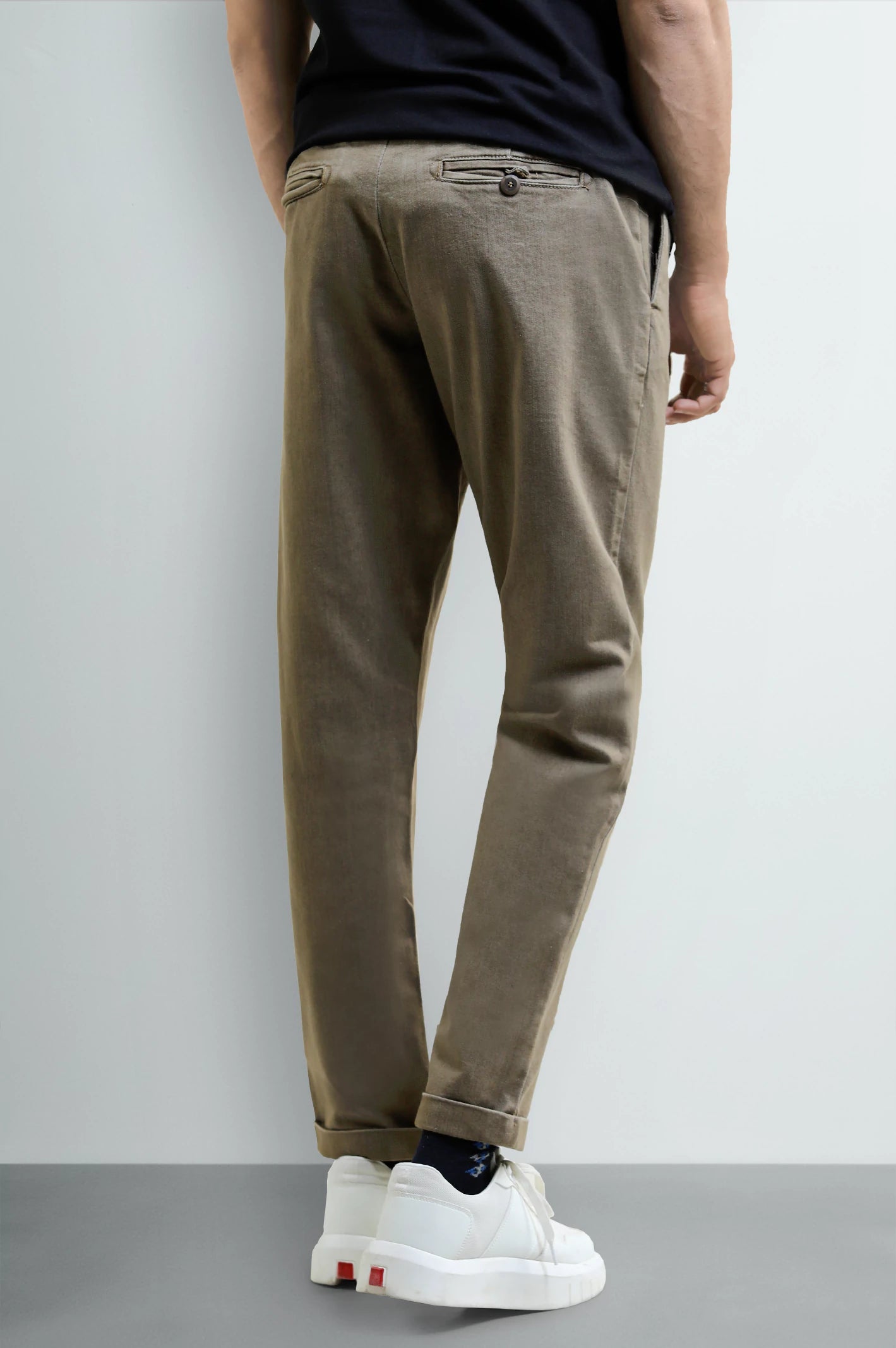 Khaki Slim Fit Jeans - Image 3