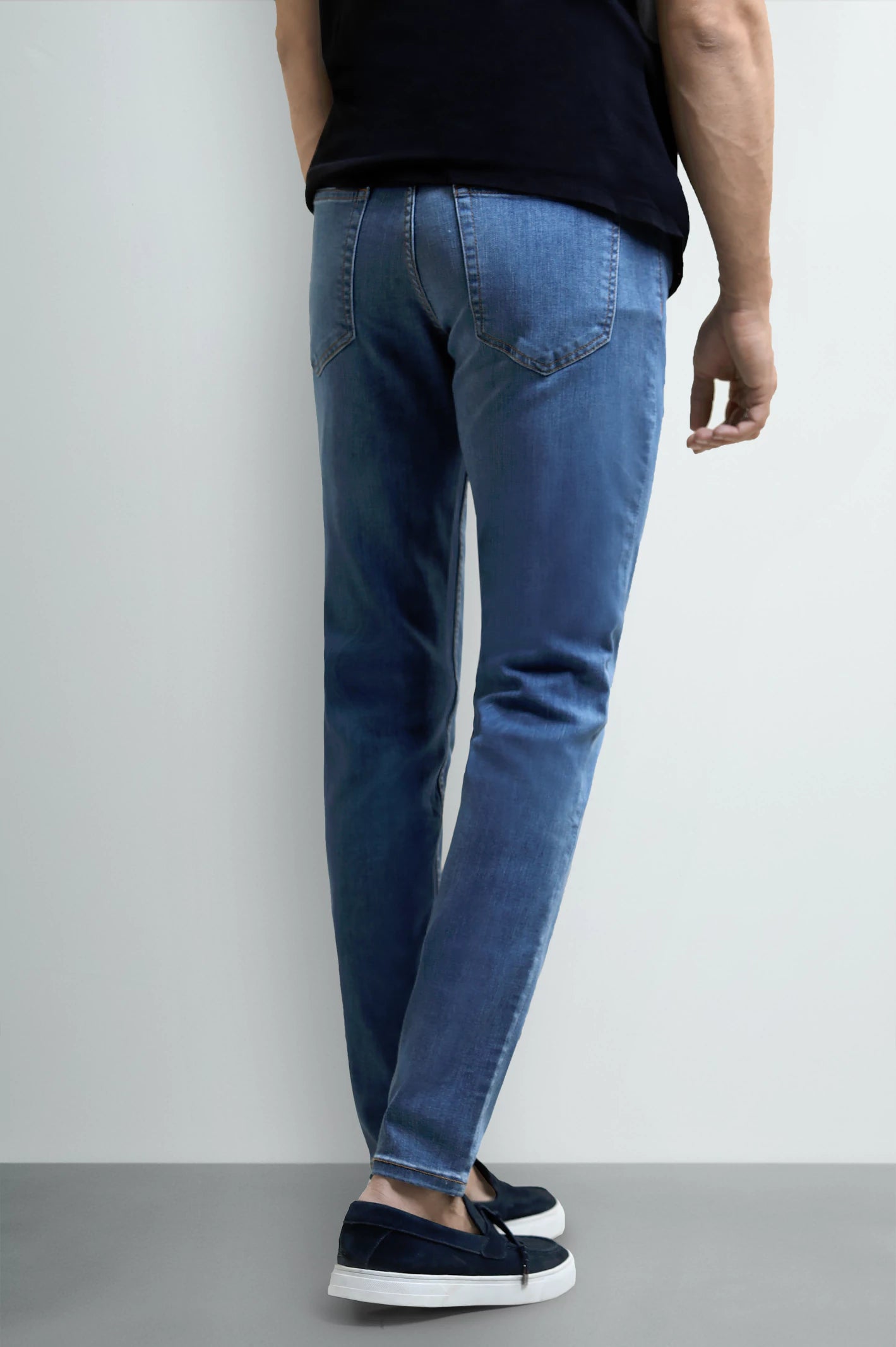 Light Blue Slim Fit Jeans - Image 3