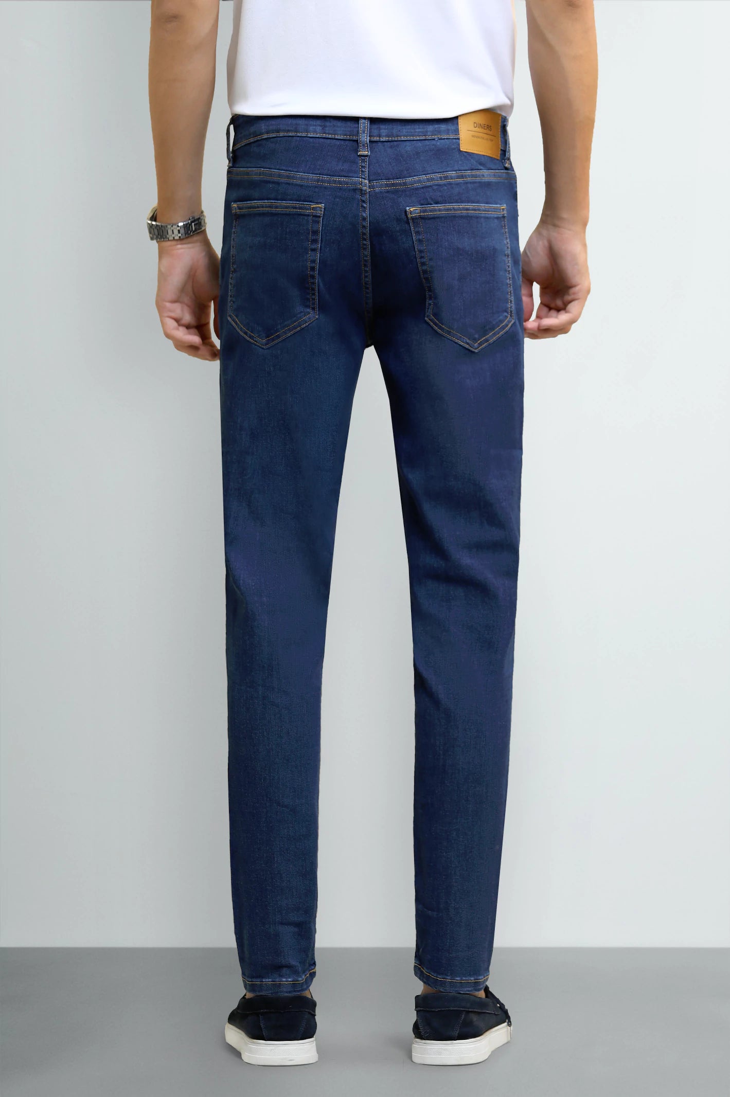 Medium Blue Slim Fit Jeans - Image 3