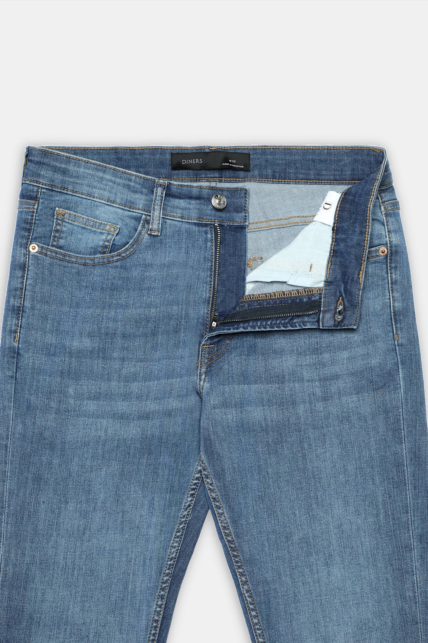 Medium Blue Slim Fit Jeans - Image 5