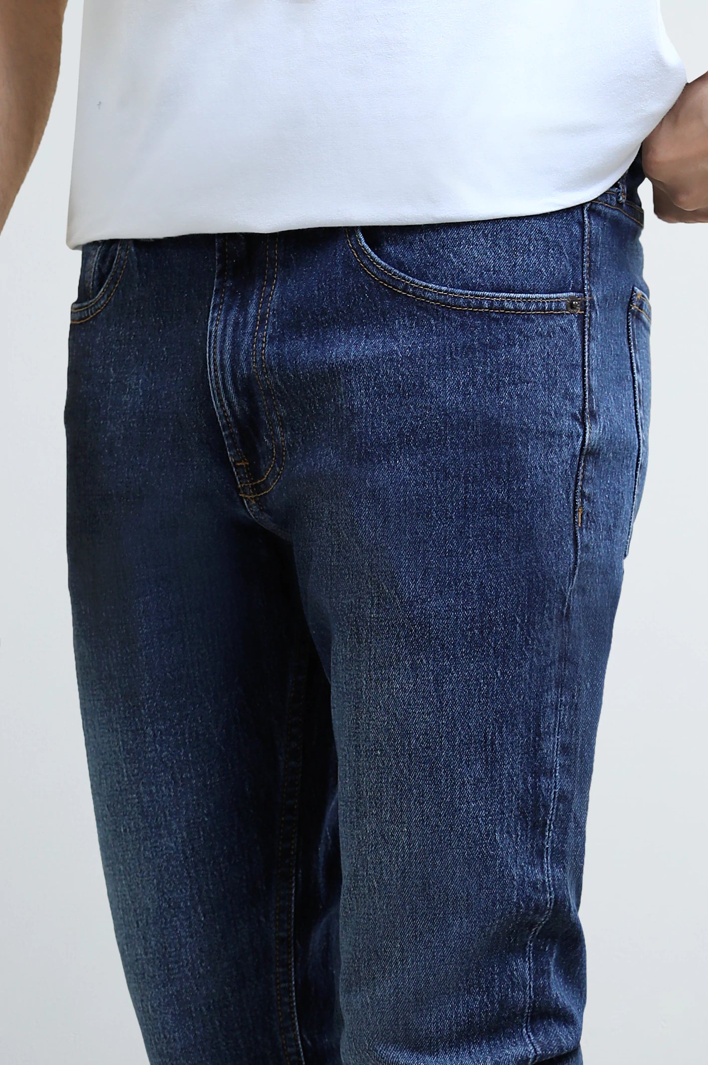 Dark Blue Slim Fit Jeans - Image 2