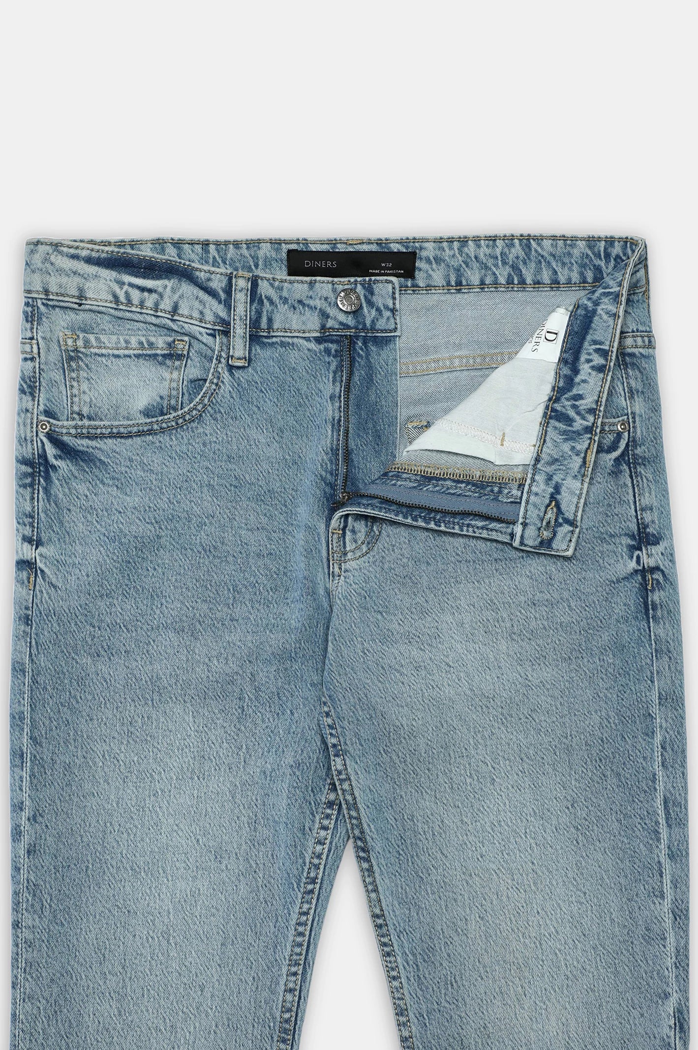 Light Blue Slim Fit Jeans - Image 5