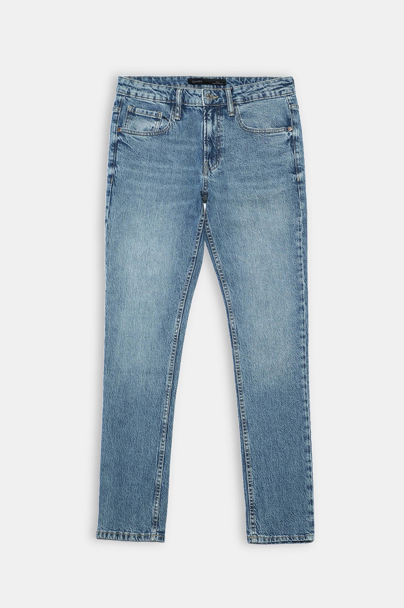 Medium Blue Slim Fit Jeans - Image 4