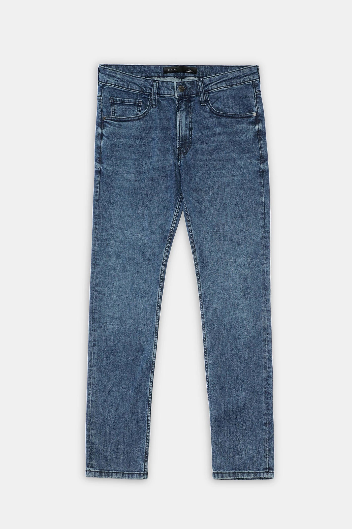 Medium Blue Slim Fit Jeans - Image 4