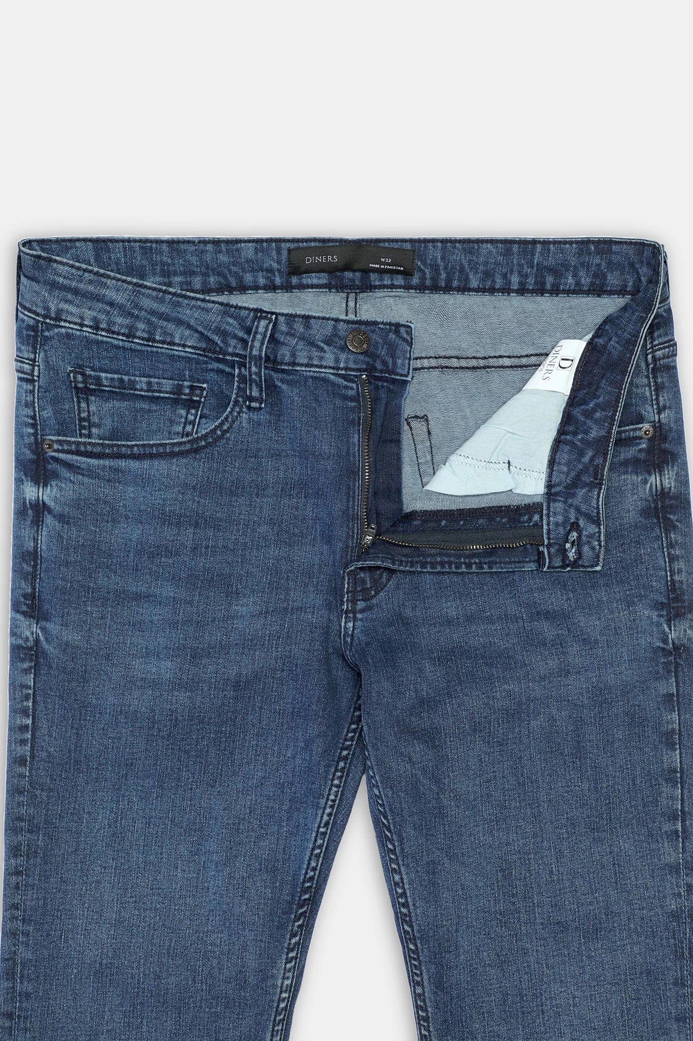 Medium Blue Slim Fit Jeans - Image 5