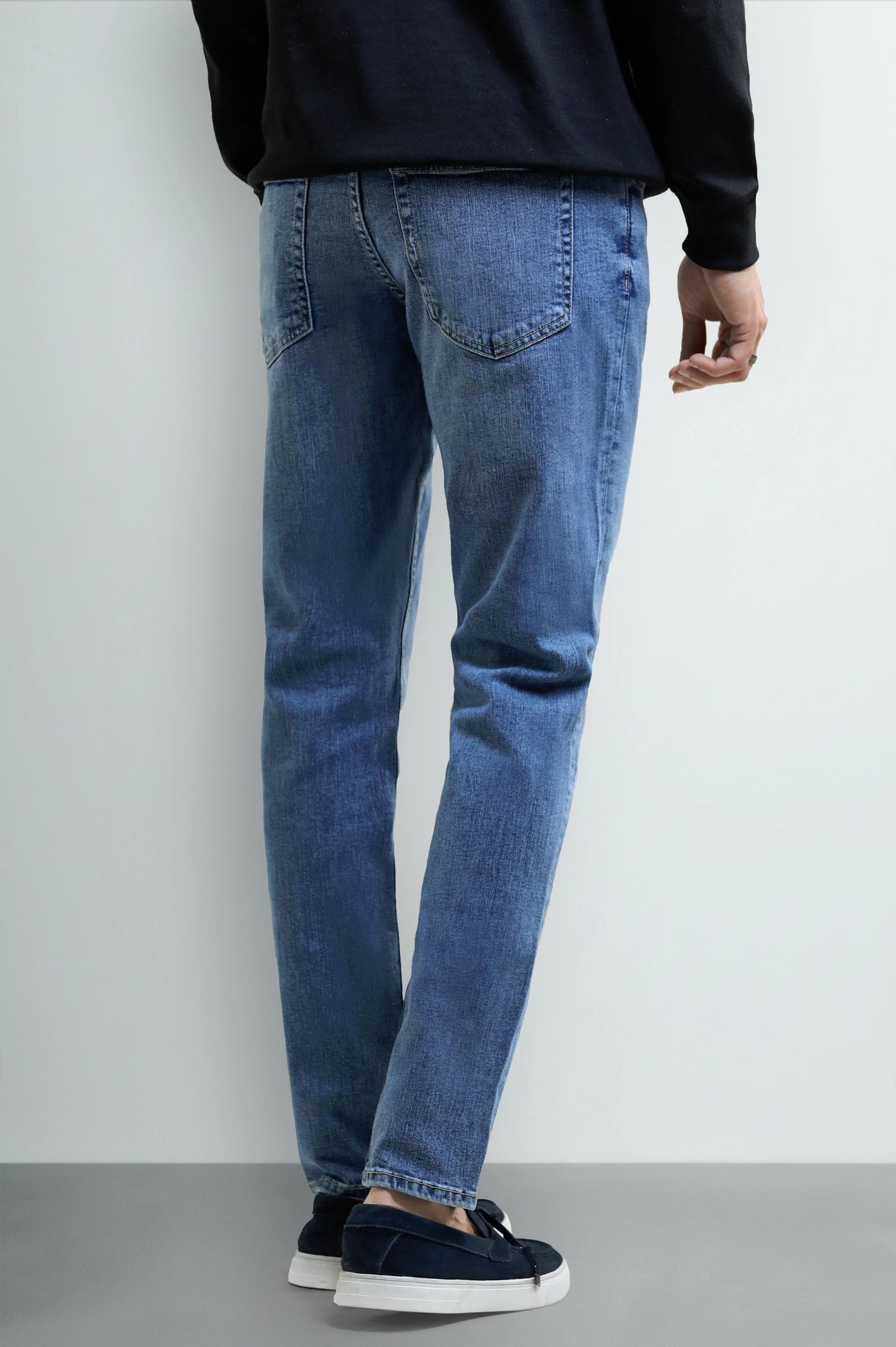 Light Blue Slim Fit Jeans - Image 3