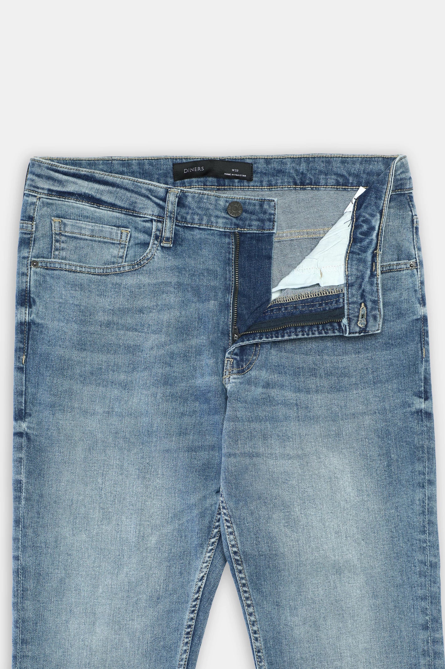 Medium Blue Slim Fit Jeans - Image 5