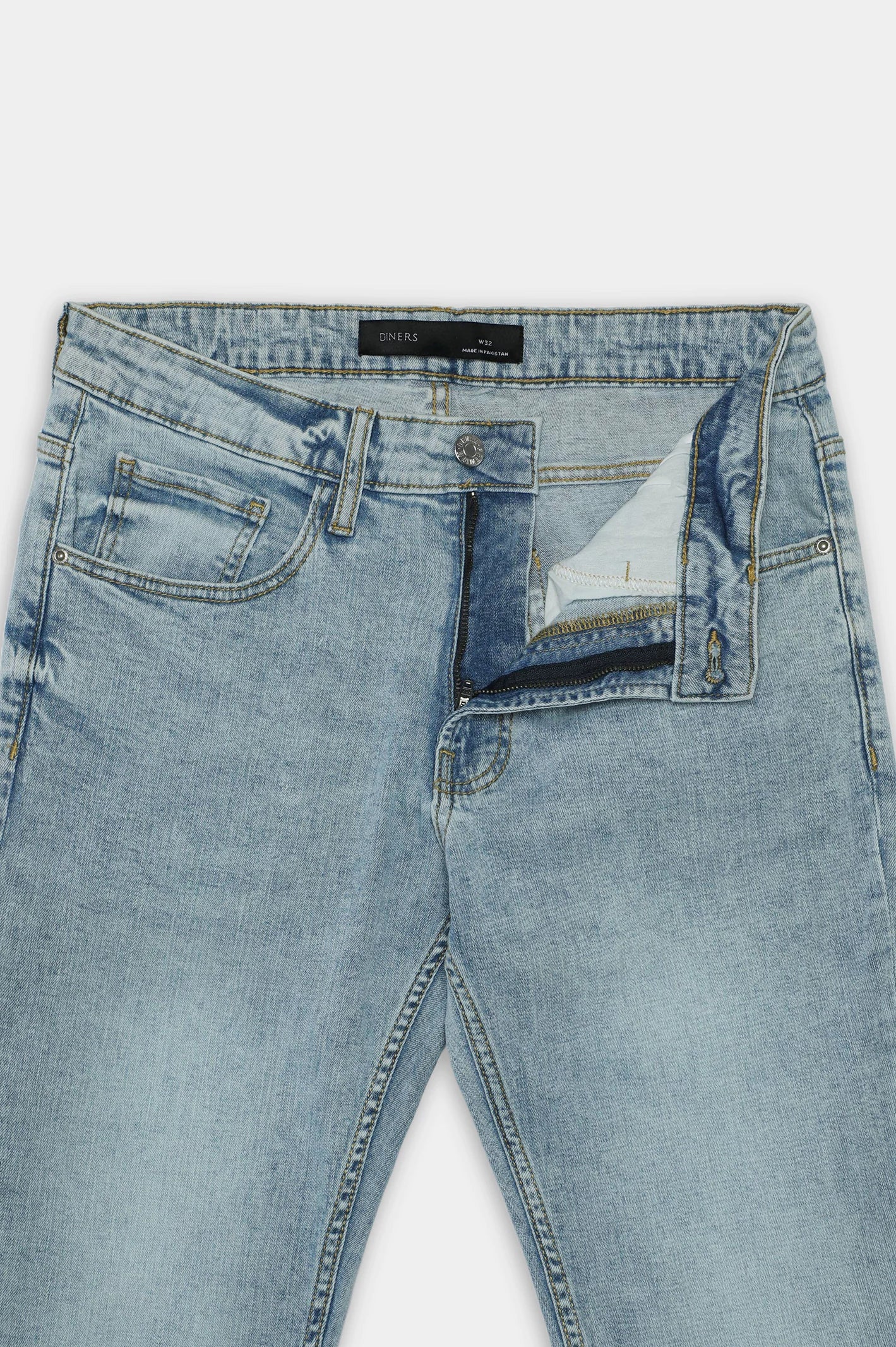 Light Blue Slim Fit Jeans - Image 5