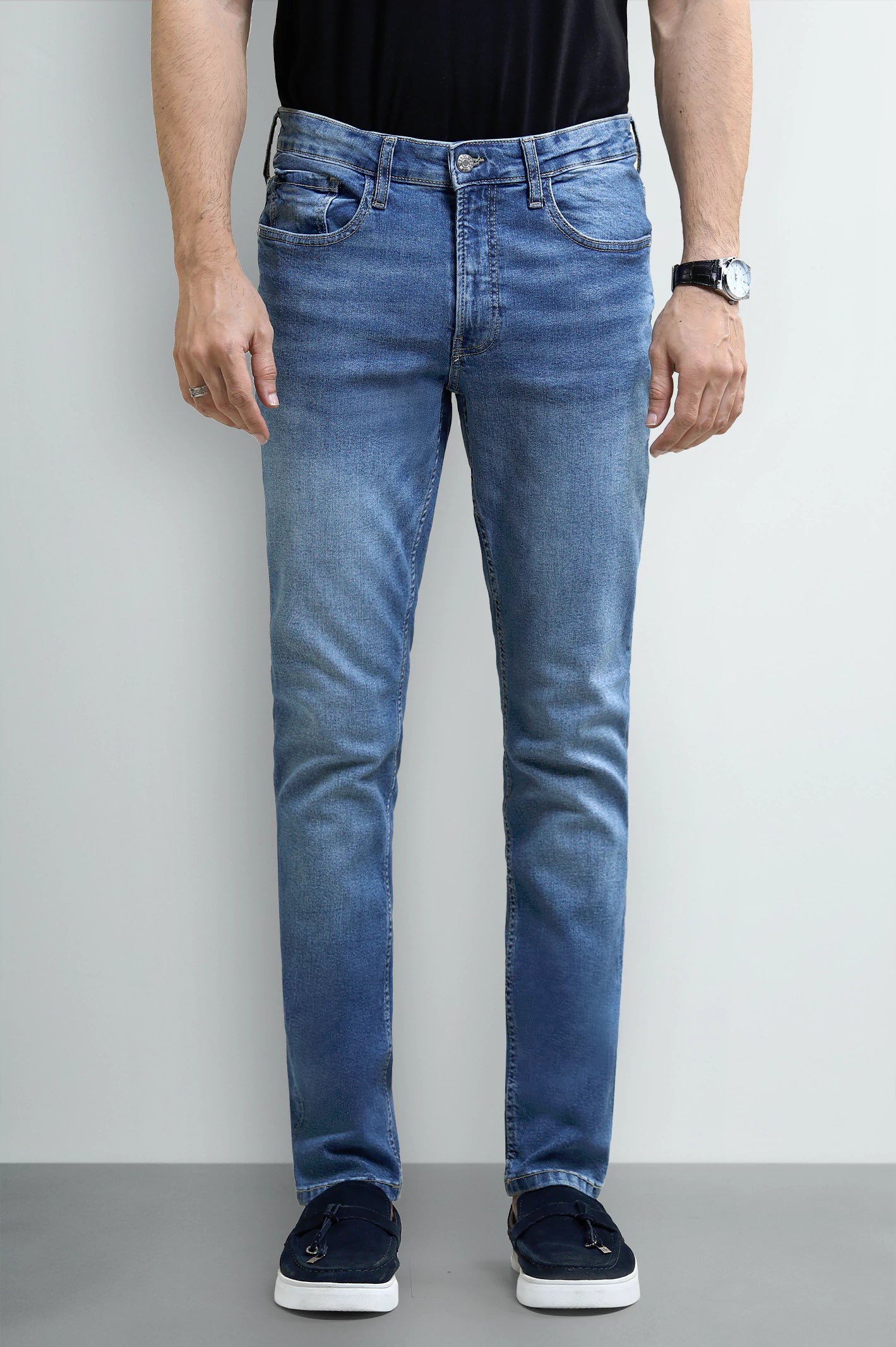 Medium Blue Slim Fit Jeans