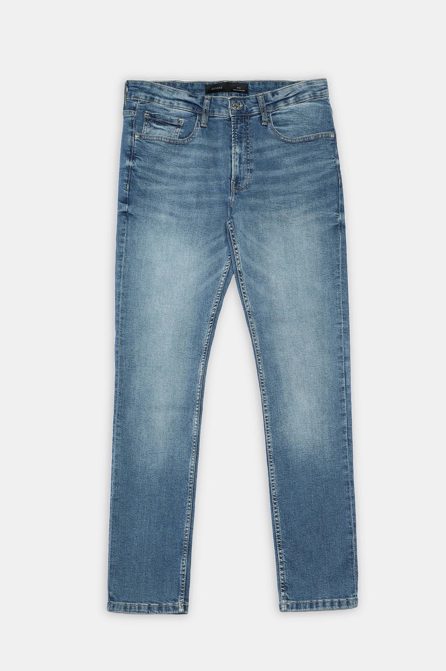 Medium Blue Slim Fit Jeans - Image 4