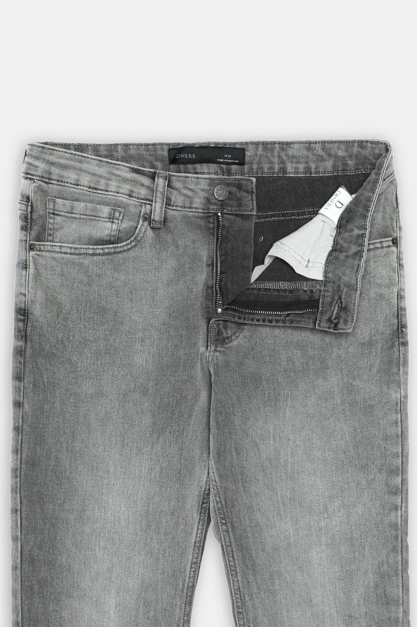 Light Grey Slim Fit Jeans - Image 5