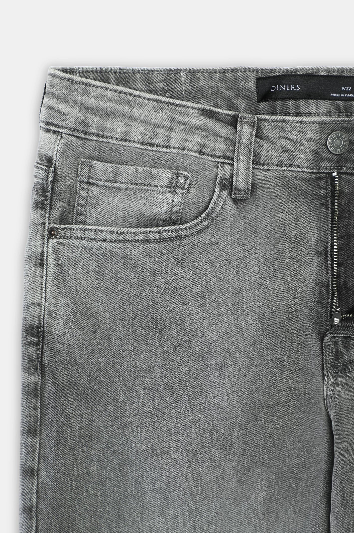 Light Grey Slim Fit Jeans - Image 6
