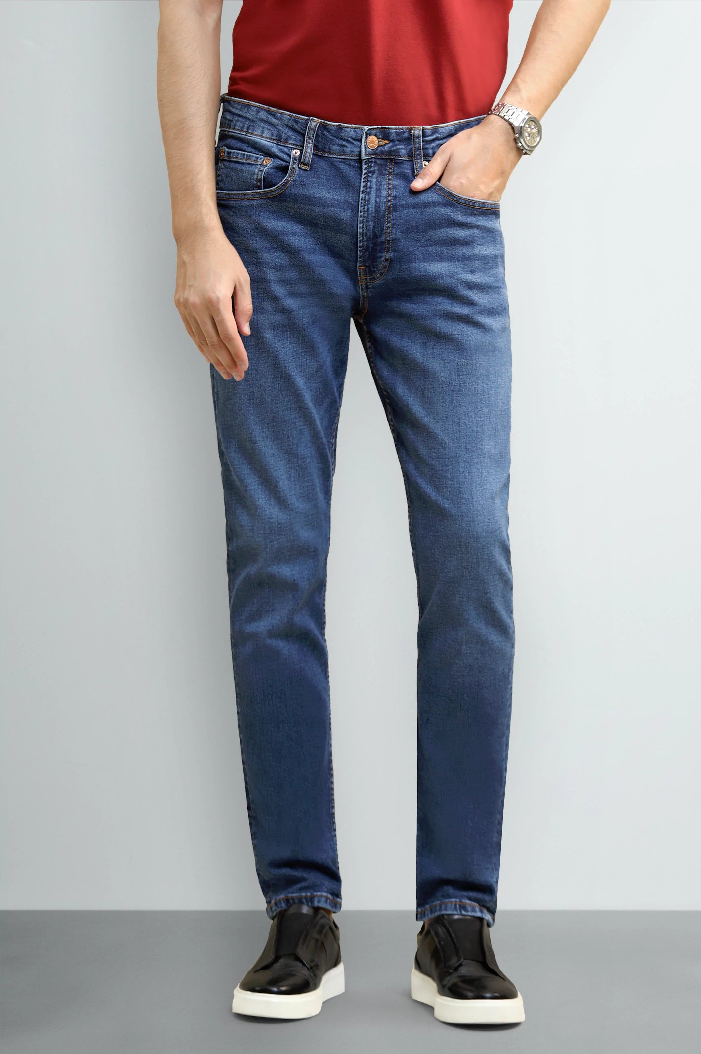 Medium Blue Slim Fit Jeans