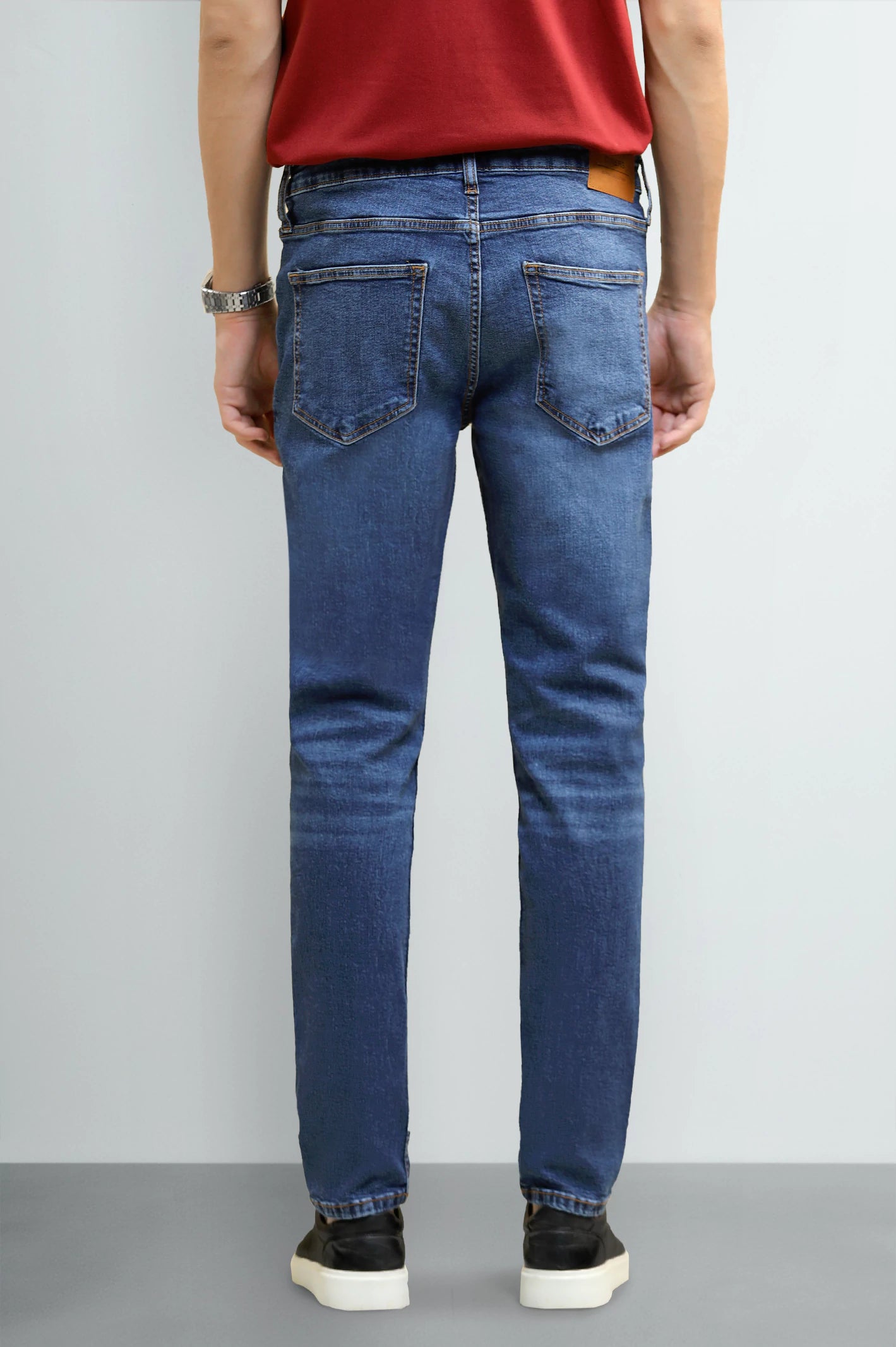 Medium Blue Slim Fit Jeans - Image 3