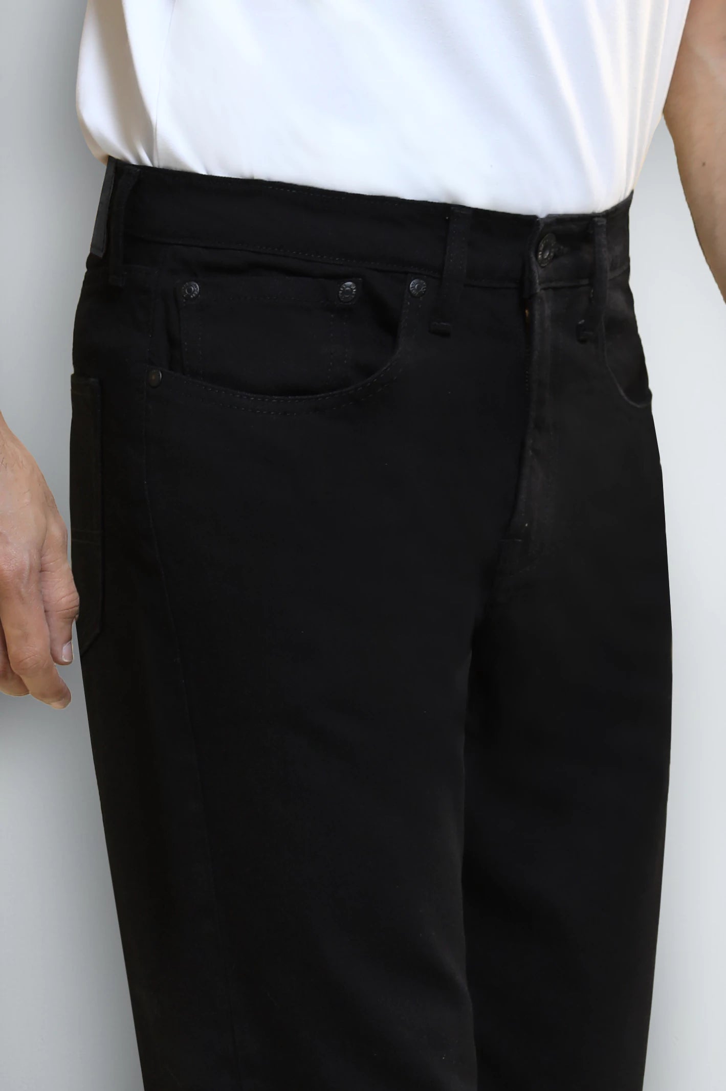 Black Straight Fit Jeans - Image 2