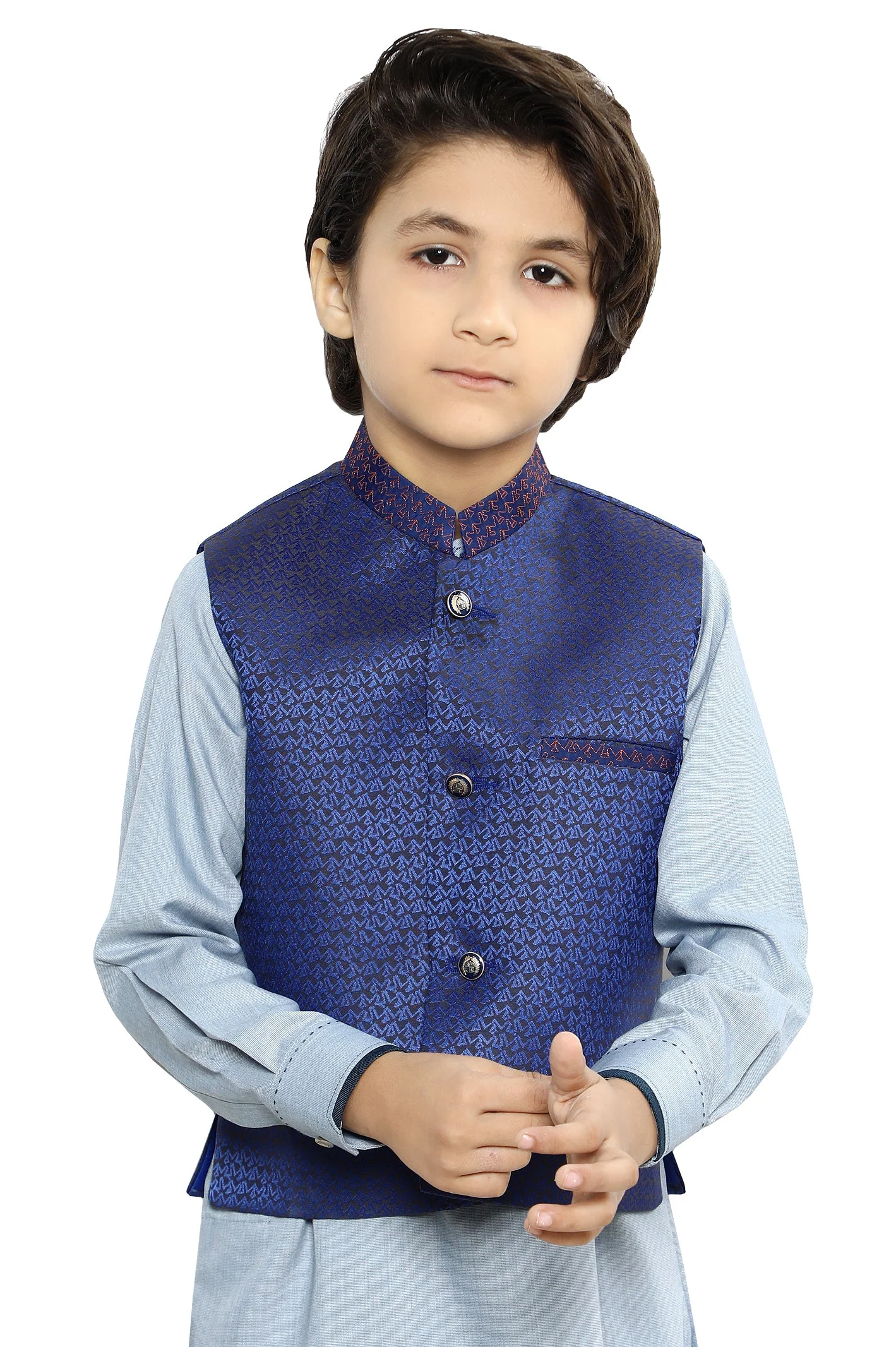 Kid Blue Waist Coat