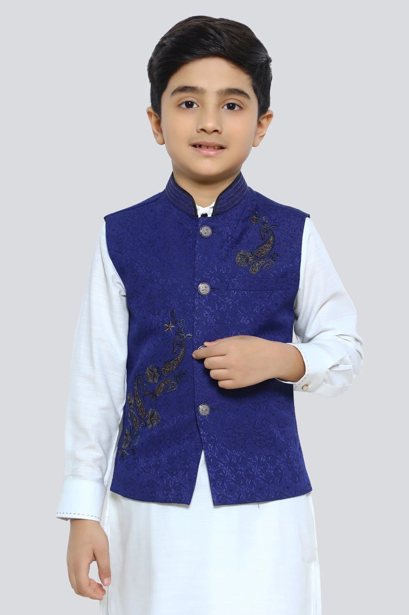 Royal Blue Boys Waistcoat