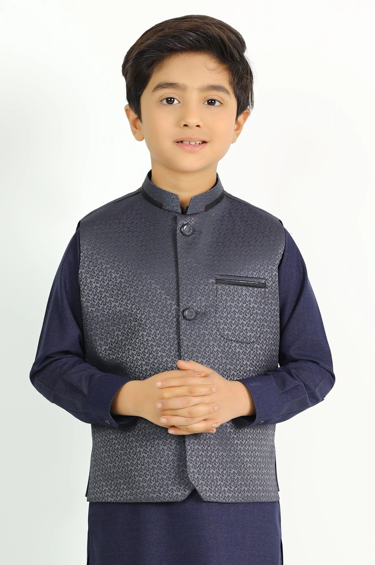 Dark Grey Boys Waistcoat