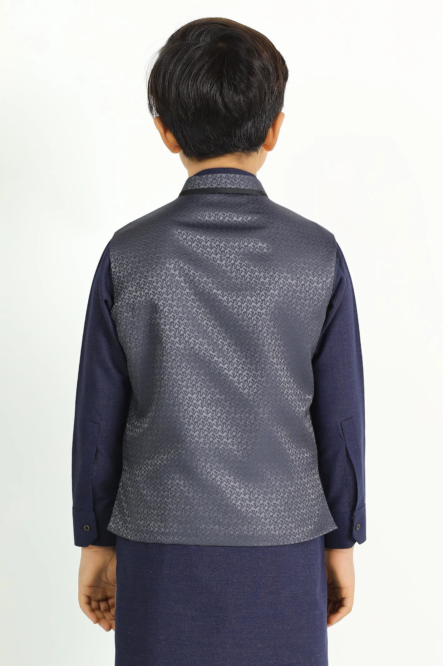 Dark Grey Boys Waistcoat - Image 3
