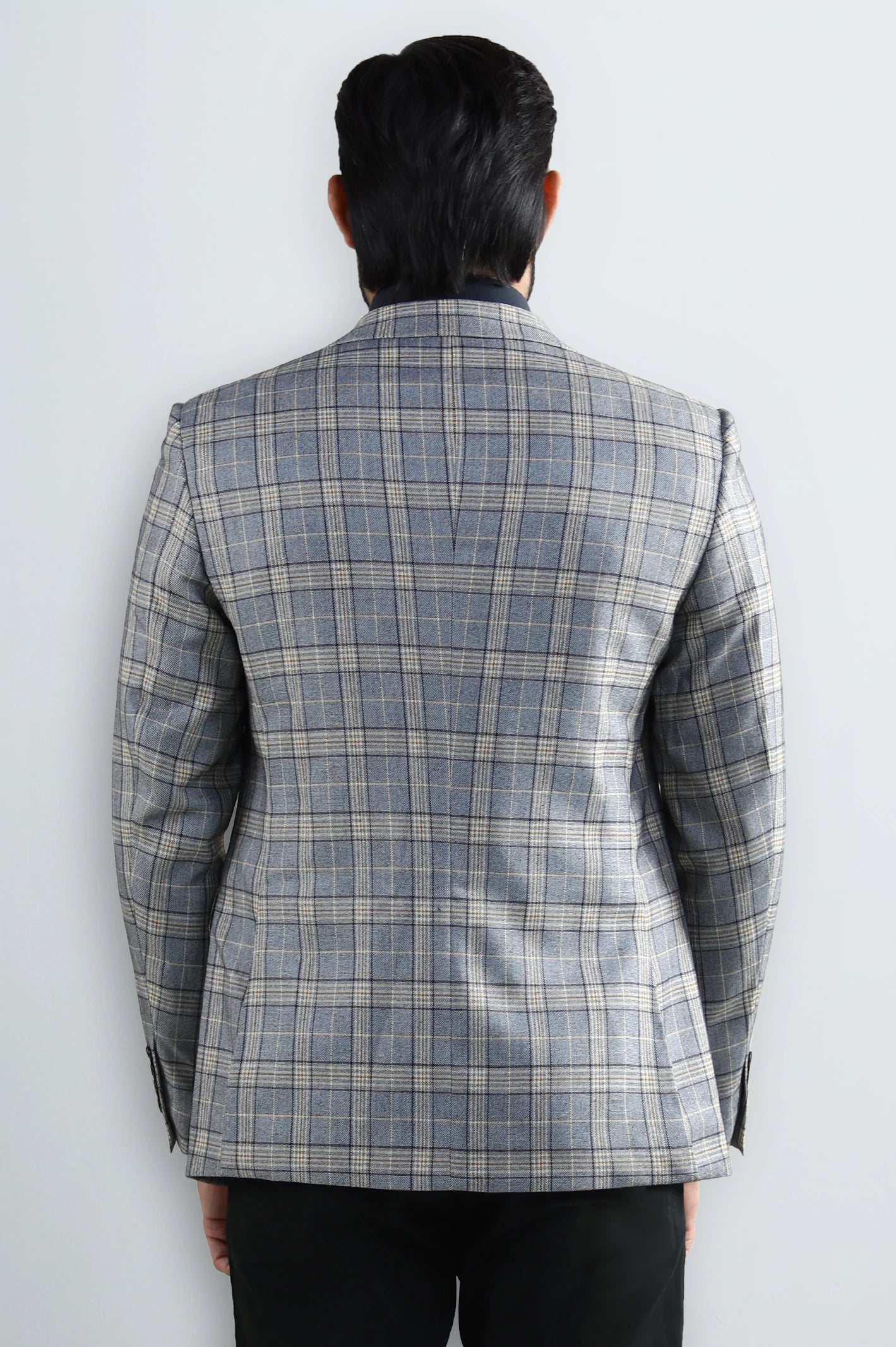 Light Blue Check Blazer - Image 3