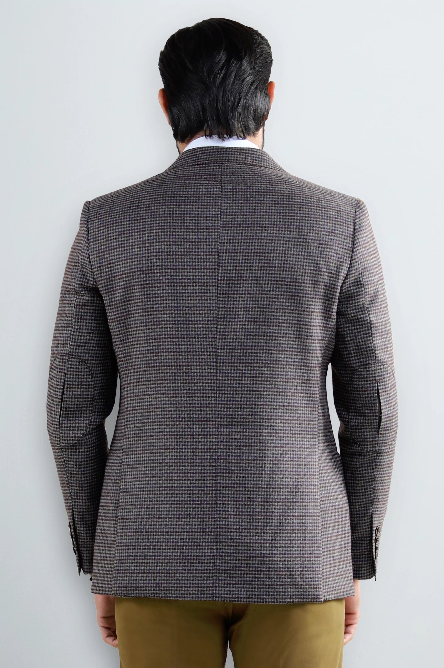 Brown Check Blazer - Image 3