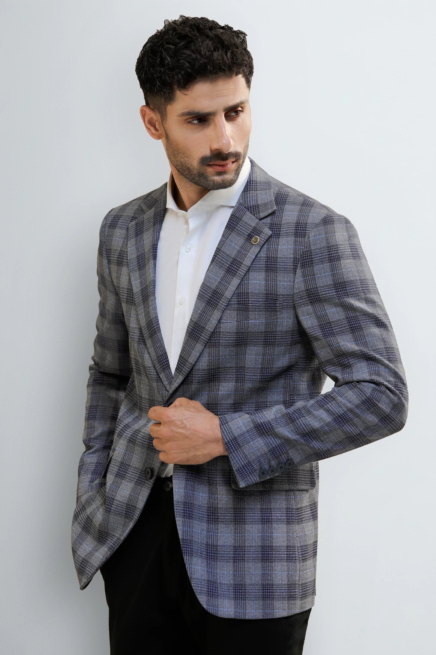 Blue Check Blazer - Image 3