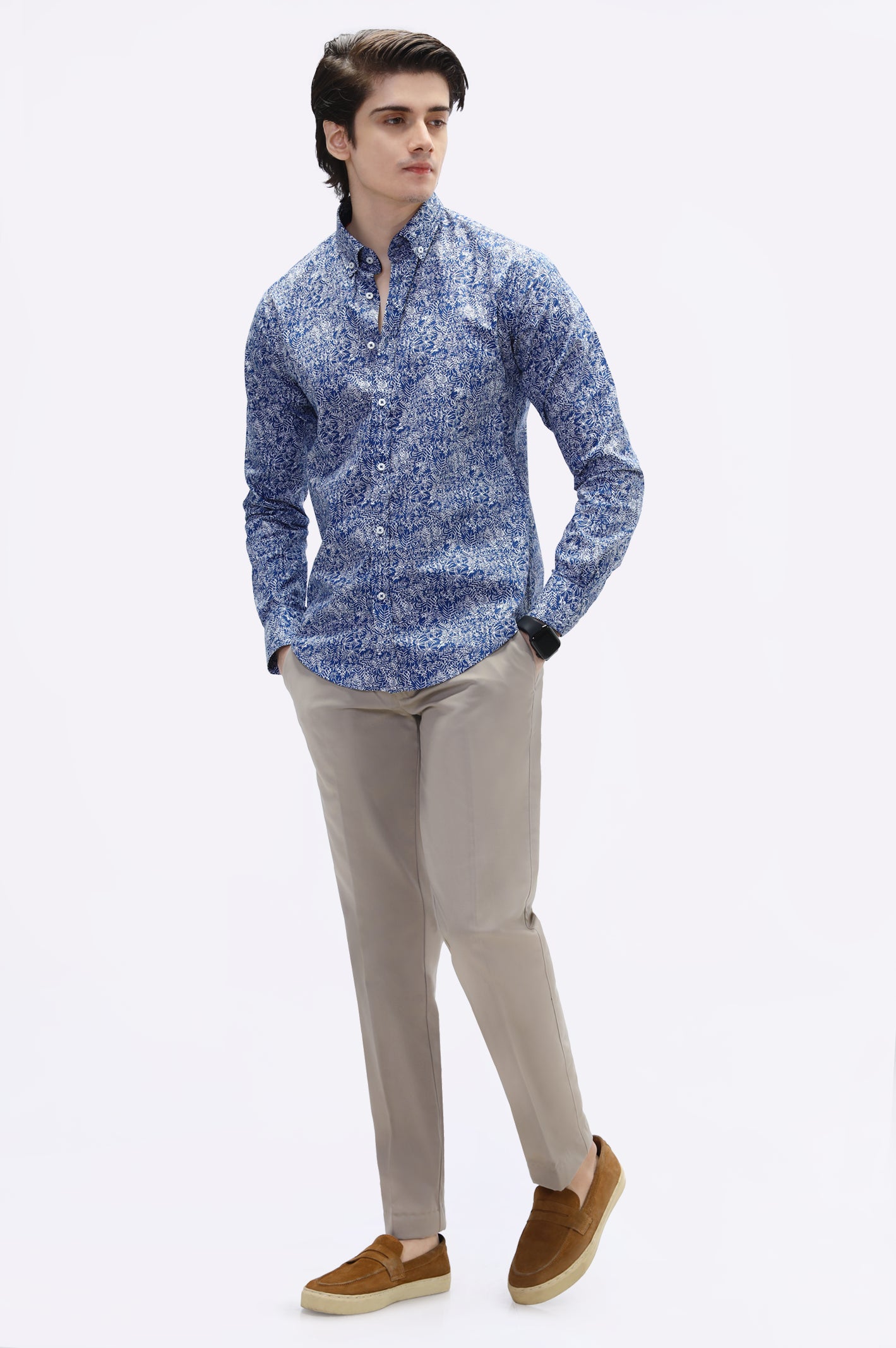 Blue Casual Milano Shirt - Image 2
