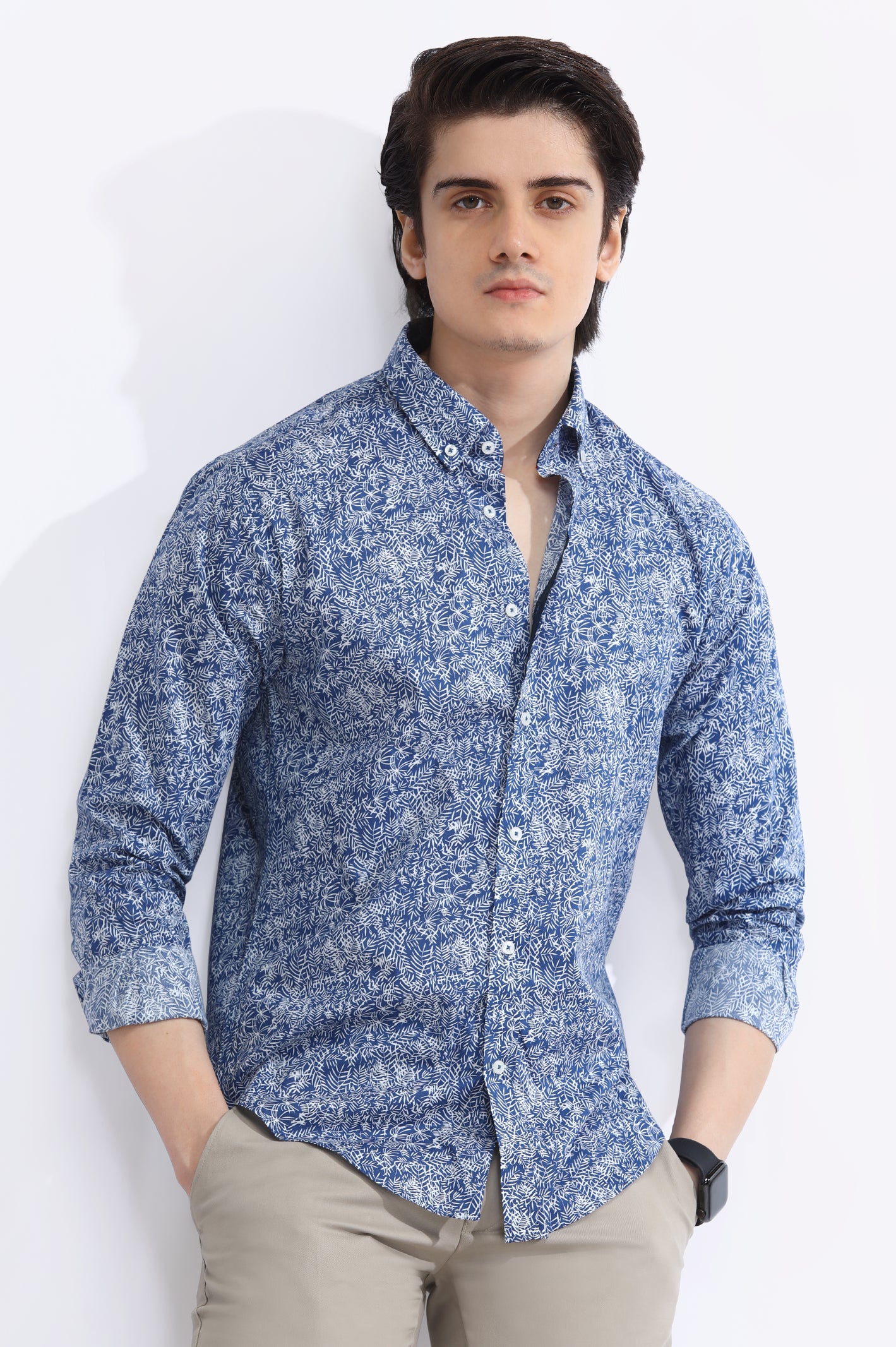 Blue Casual Milano Shirt - Image 3